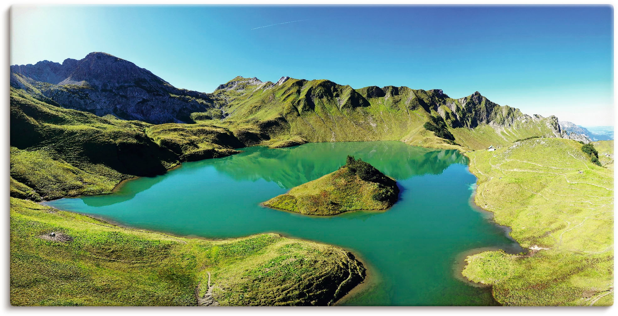 Artland Leinwandbild »Schrecksee Bayerischen Hochalpen« Berge & Alpenbilder günstig online kaufen