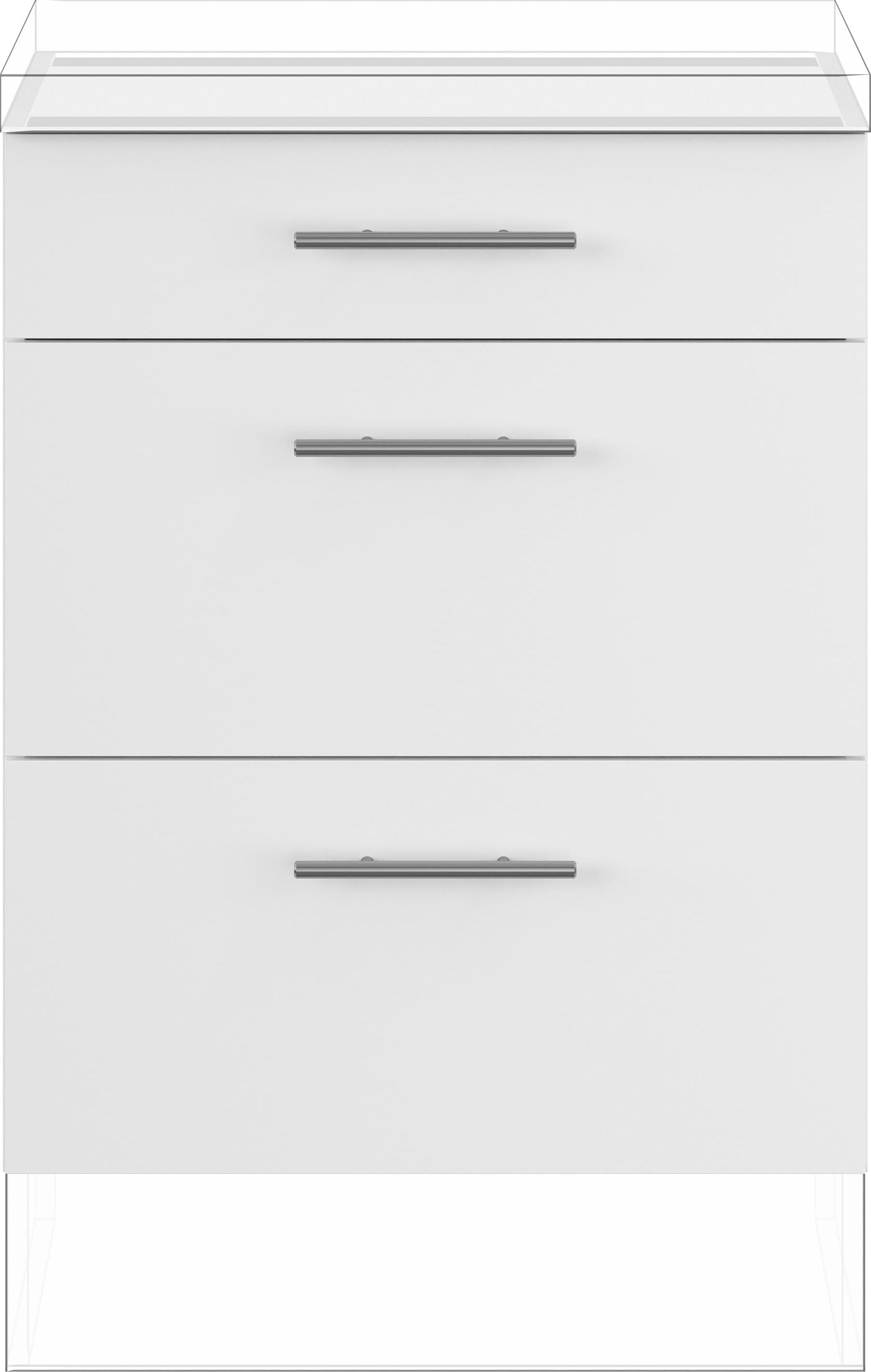 IMPULS KÜCHEN Unterschrank »"Prag und Valencia", Breite/Höhe: 60/72,3 cm« vormontiert, mit Soft-Close,