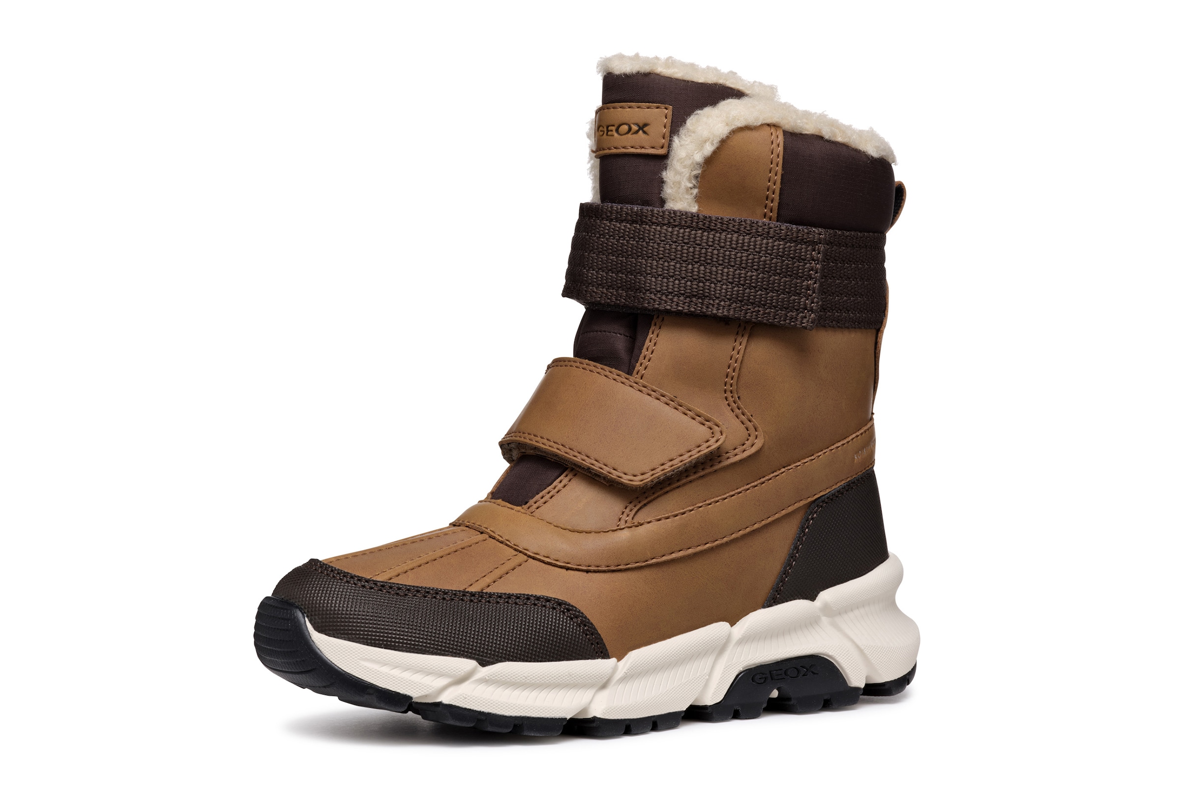Geox Winterstiefel »J FLEXYPER PLUS BOY«  Snowboots, Klettstiefel mit Warmfutter, Größenschablone zum Download