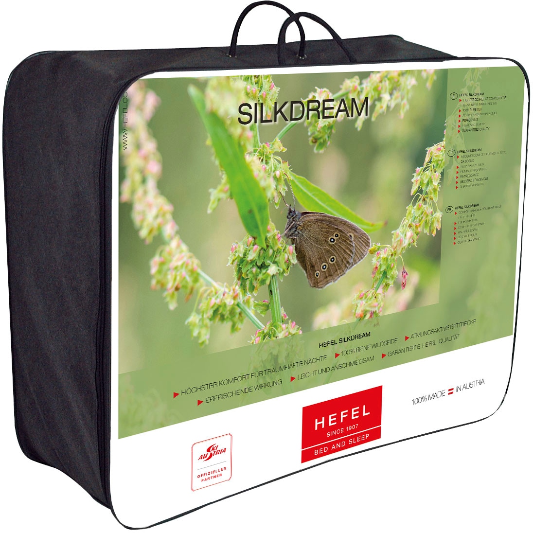 Hefel Naturfaserbettdecke »Silk Dream« normal 1 Stk. tlg. günstig online kaufen