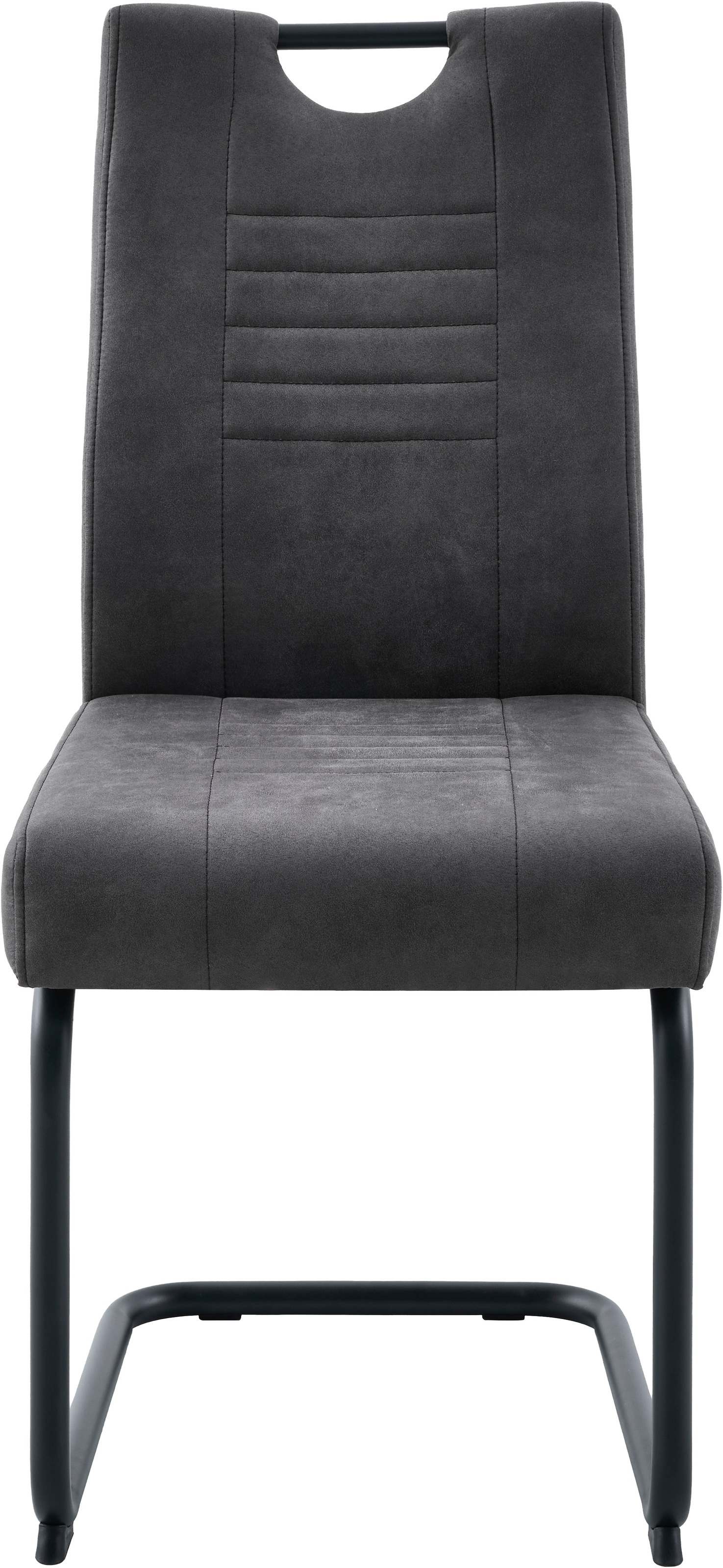 OTTO home Essgruppe »"Altona", Esstisch ausziehbar plus 6 Stühle, TOPSELLER!« Esstisch ausziehbar 140 - 180 cm, 6 Freischwinger, 7 tlg. tlg. Säulentisch 140-180x90 cm, Stuhl mit Federkorb, 140 kg belastbar