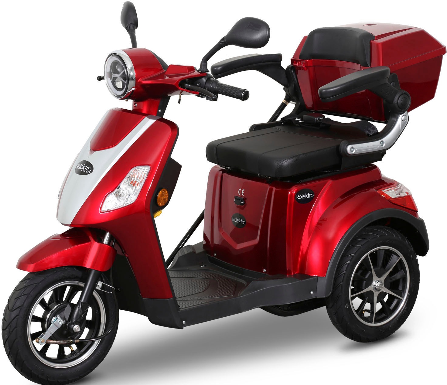 Rolektro Elektromobil »E-Trike 25 V.2, Blei-Gel-Akku«, (mit Topcase)