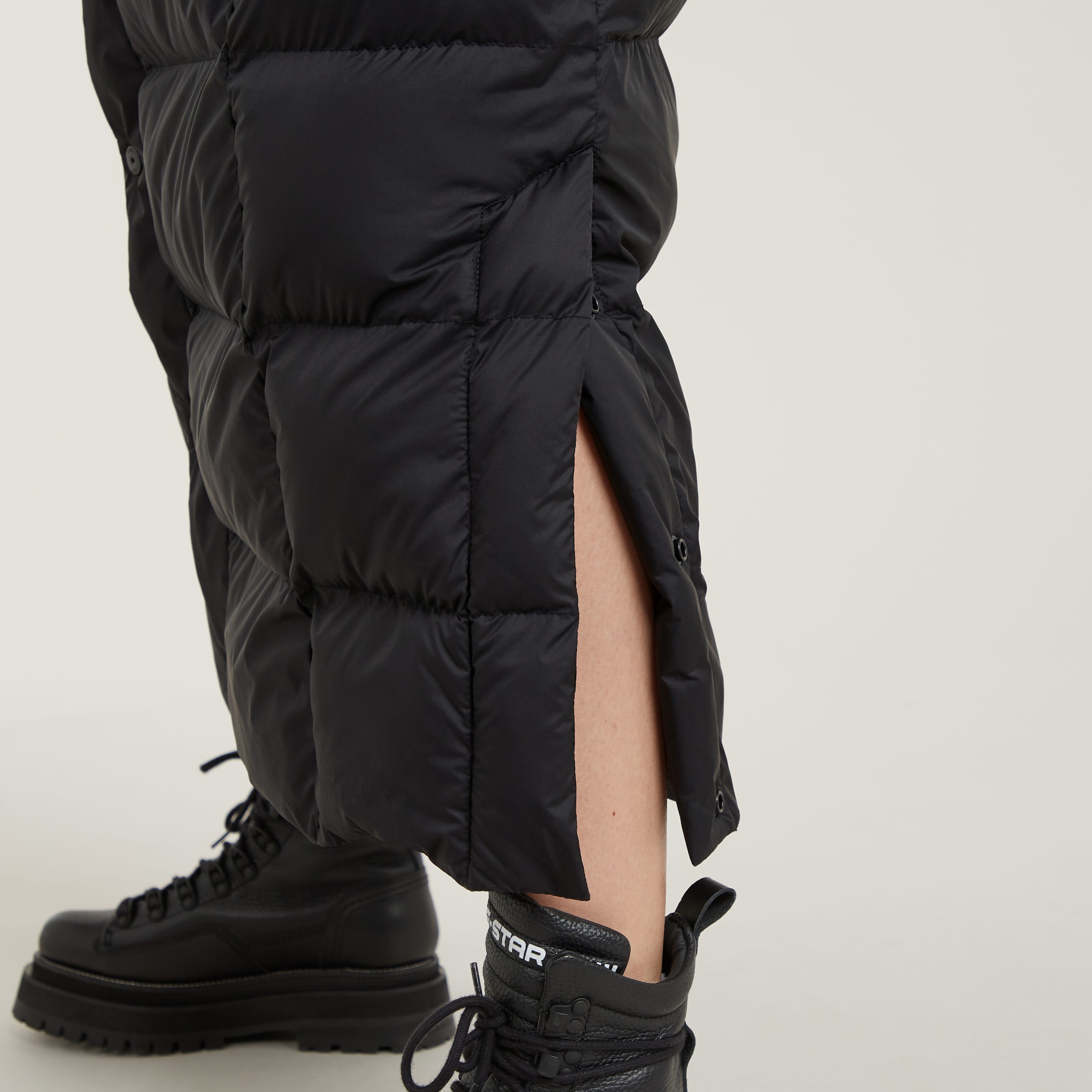 G-STAR Steppjacke »Whistler Long Puffer«, mit Kapuze, mit zusätzlichem Kordelzug innen