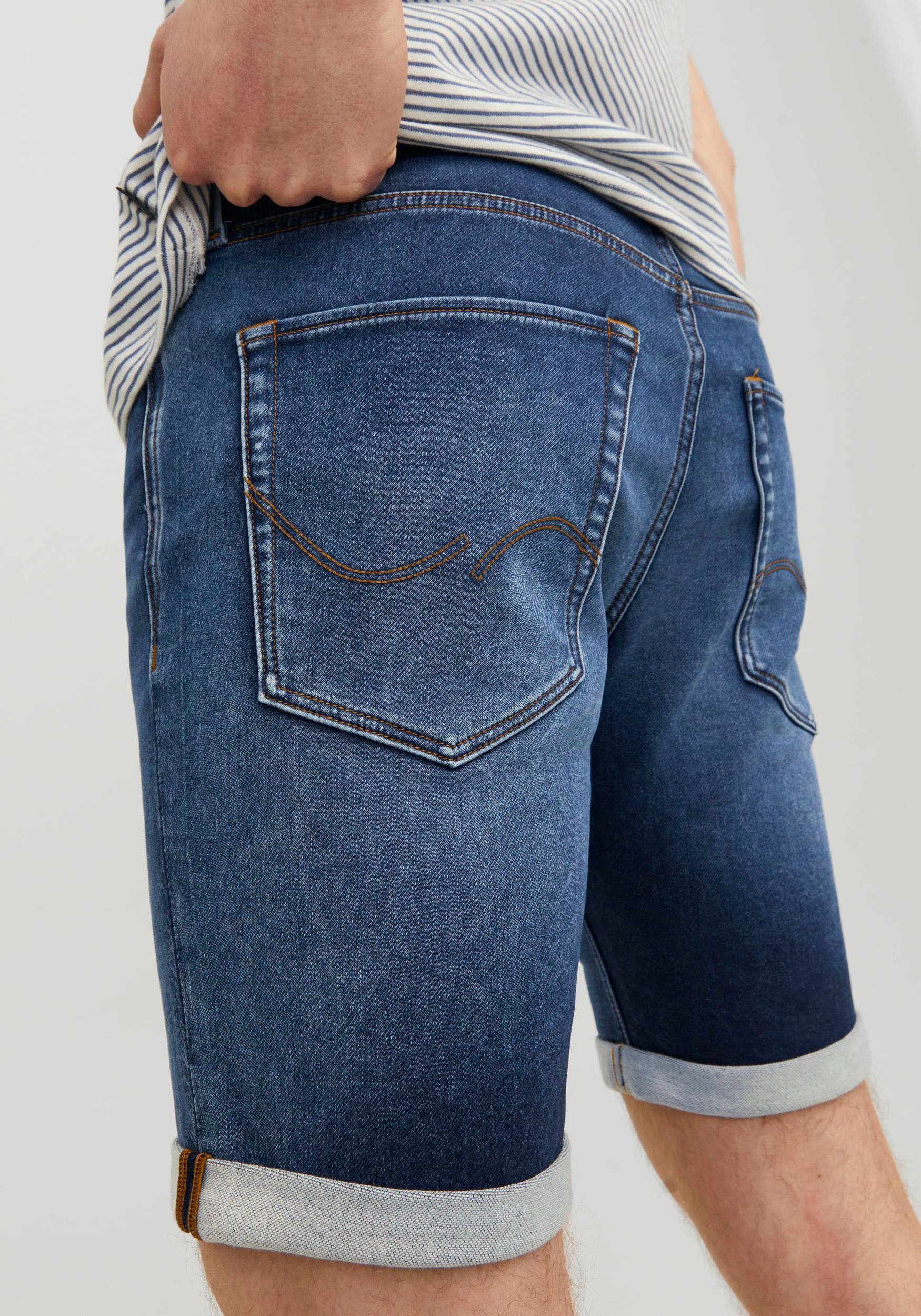 3. Bild von Jack & Jones Jeansshorts »JJIRICK JJICON SHORTS GE 604 I.K SN«, mit Umschlagsaum