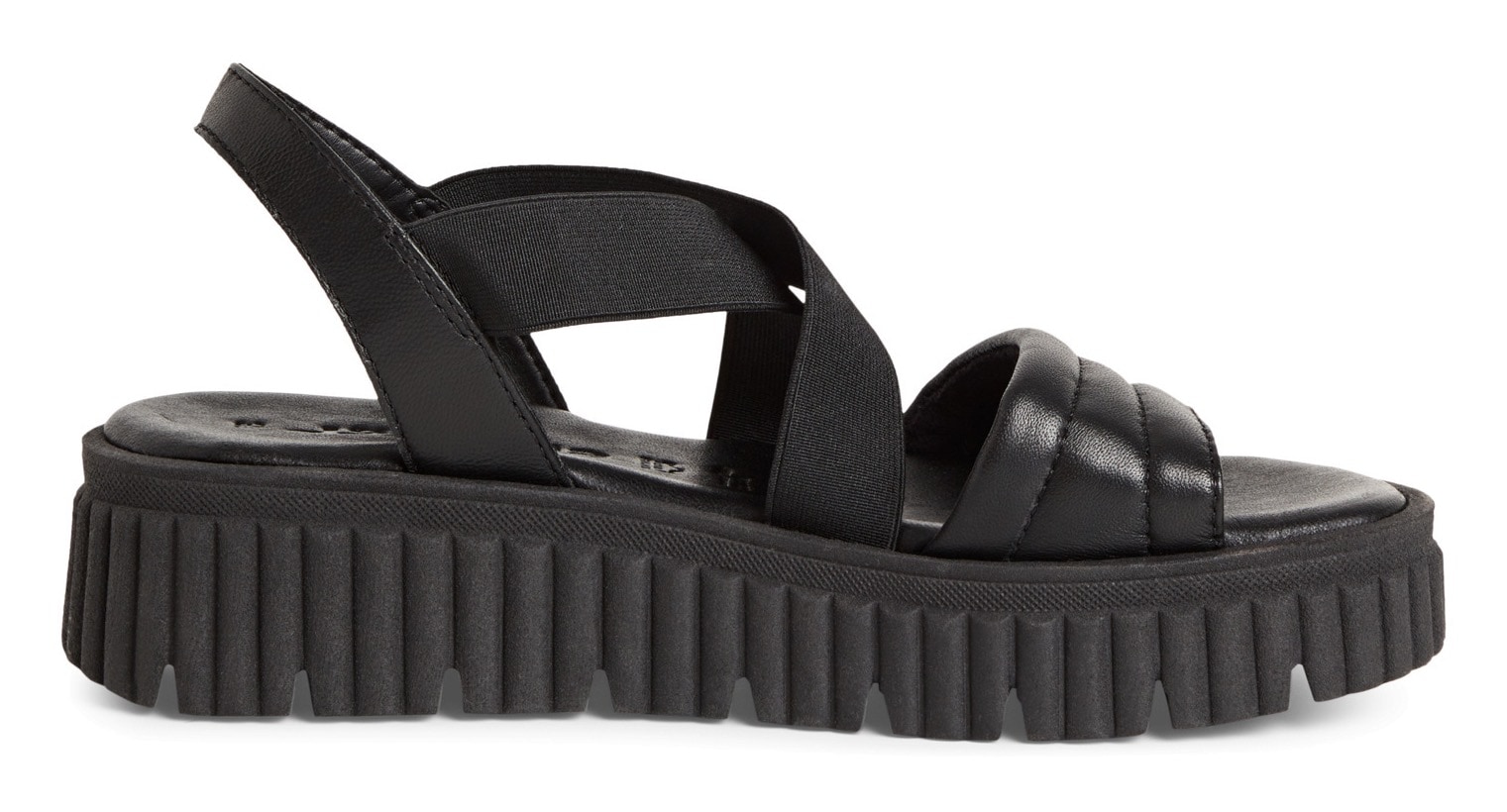 Tamaris Keilsandalette, Plateau, Riemchensandale, Sommerschuh mit Kreuzbandage