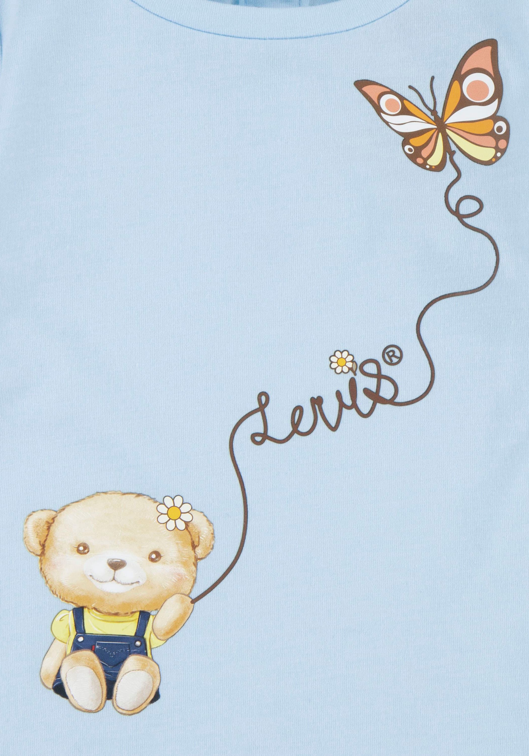 Levi's® Kids Langarmshirt »LVG BEAR NOTCHED FRONT TEE«