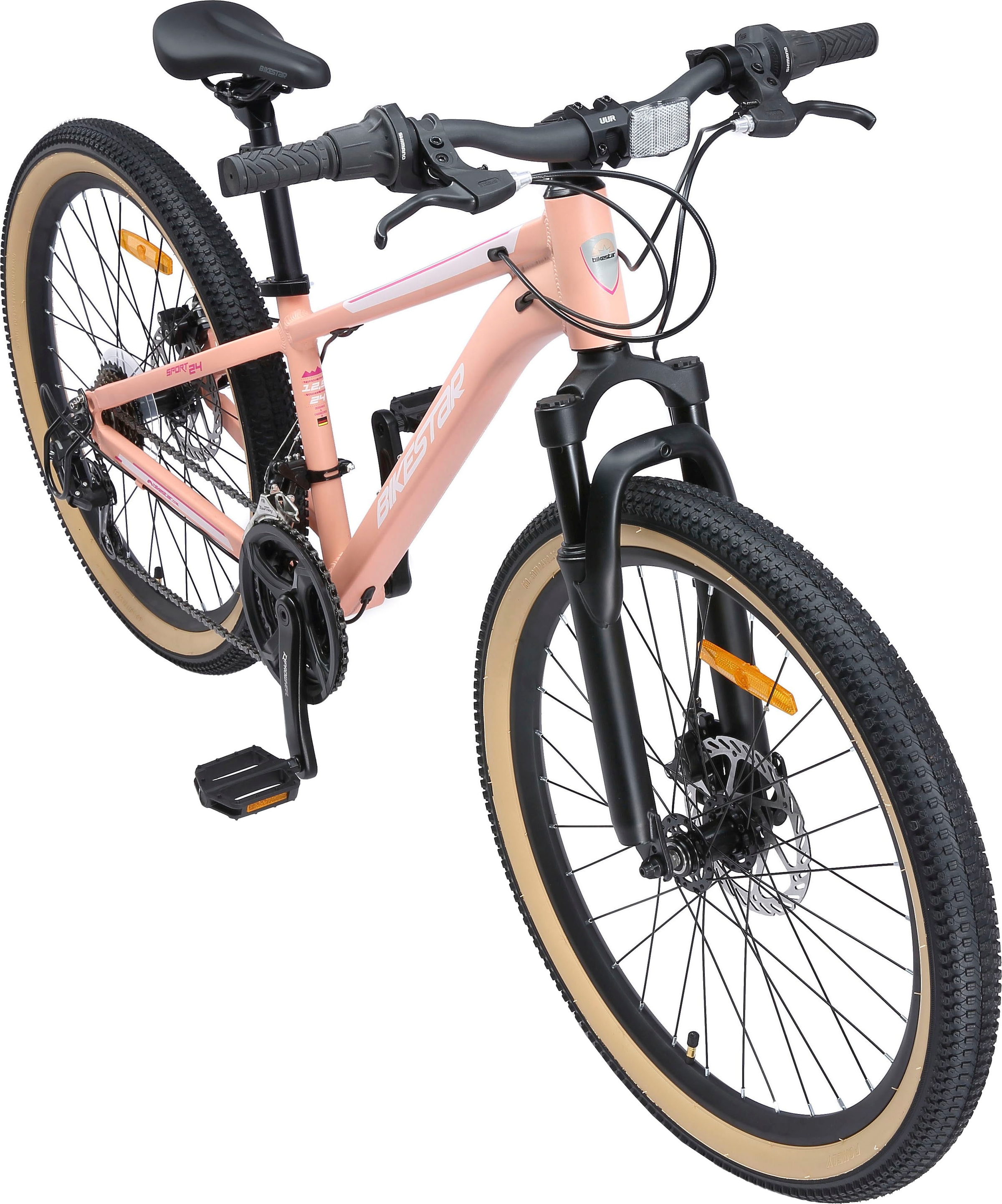 Bikestar Jugendfahrrad, 21 Gang, Shimano, RD-TY21 Schaltwerk, Kettenschaltung