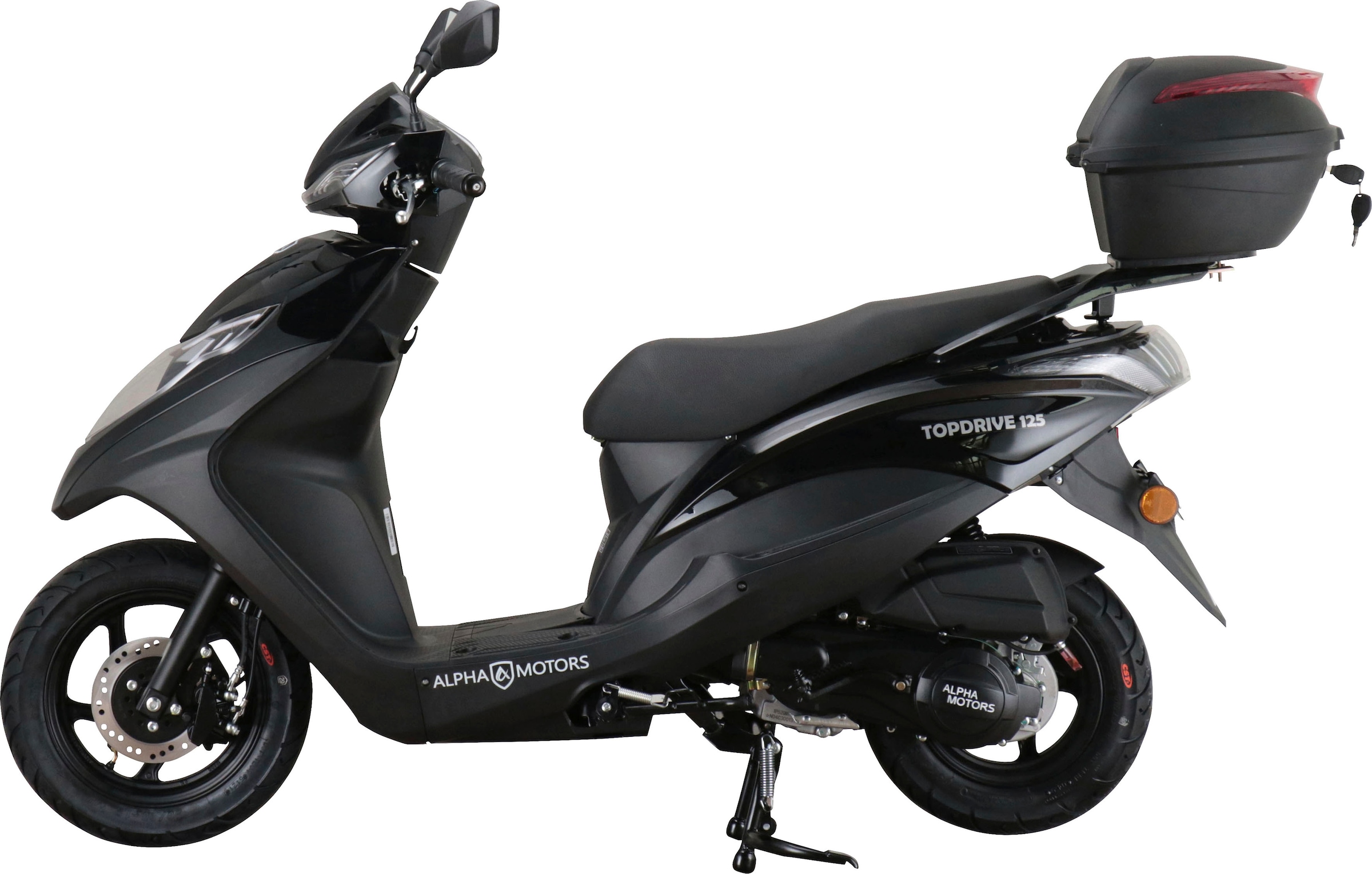 Alpha Motors Motorroller »Topdrive«, 125 cm³, 85 km/h, Euro 5, 8,56 PS, (mit Topcase), mit USB-Anschluss