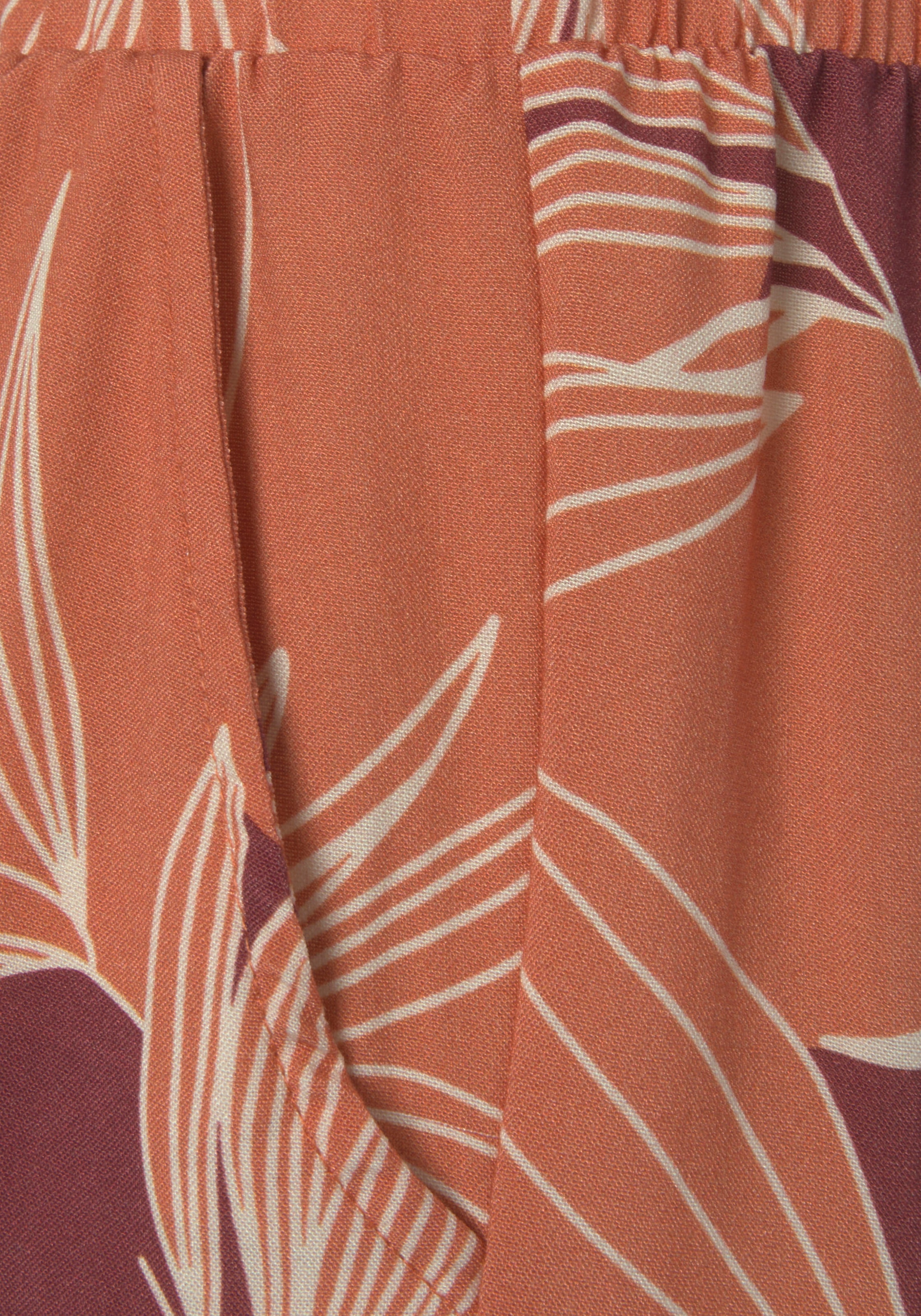 LASCANA Palazzohose, mit Alloverprint und Taschen, Wide-Leg, Stoffhose