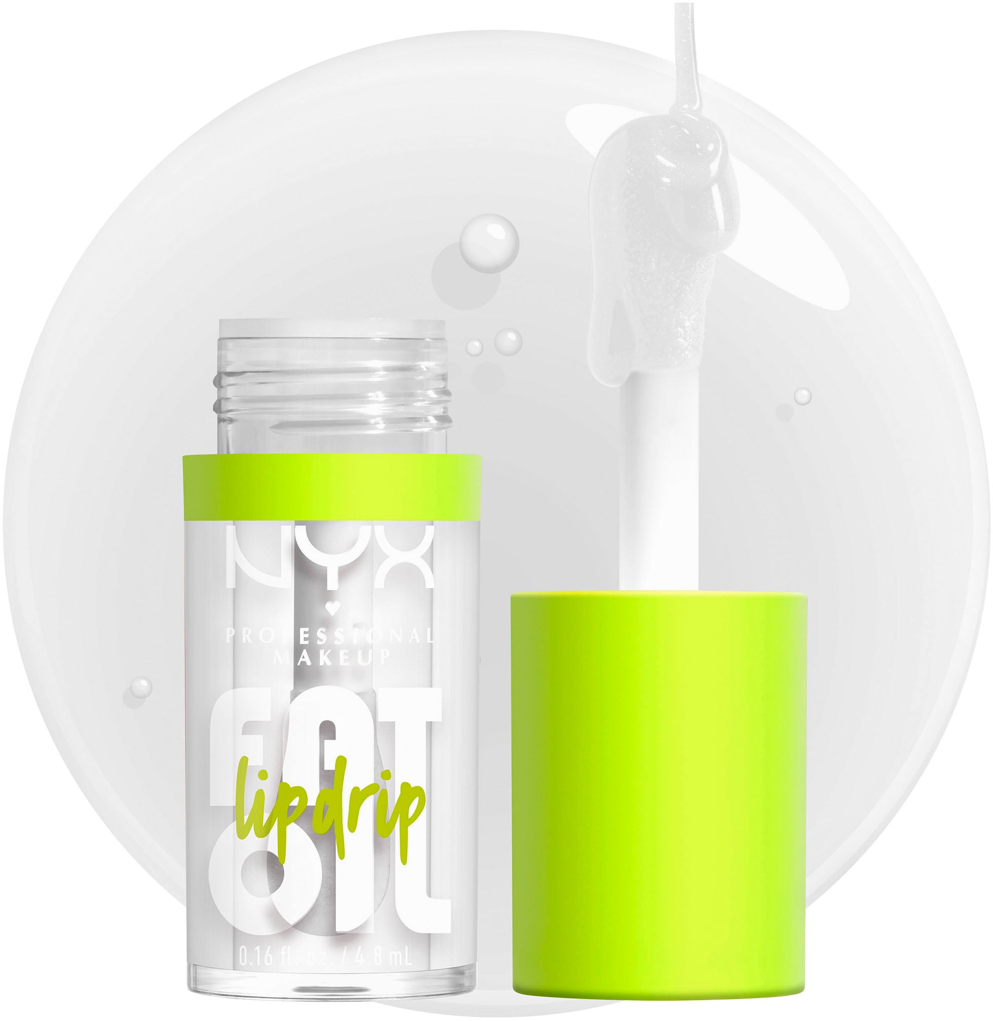 NYX Lipgloss »NYX Professional Makeup Fat Oil lip Drip - Lippgloss« mit intensiv-schimmerndem Finish, individuell aufbaubare Farbe