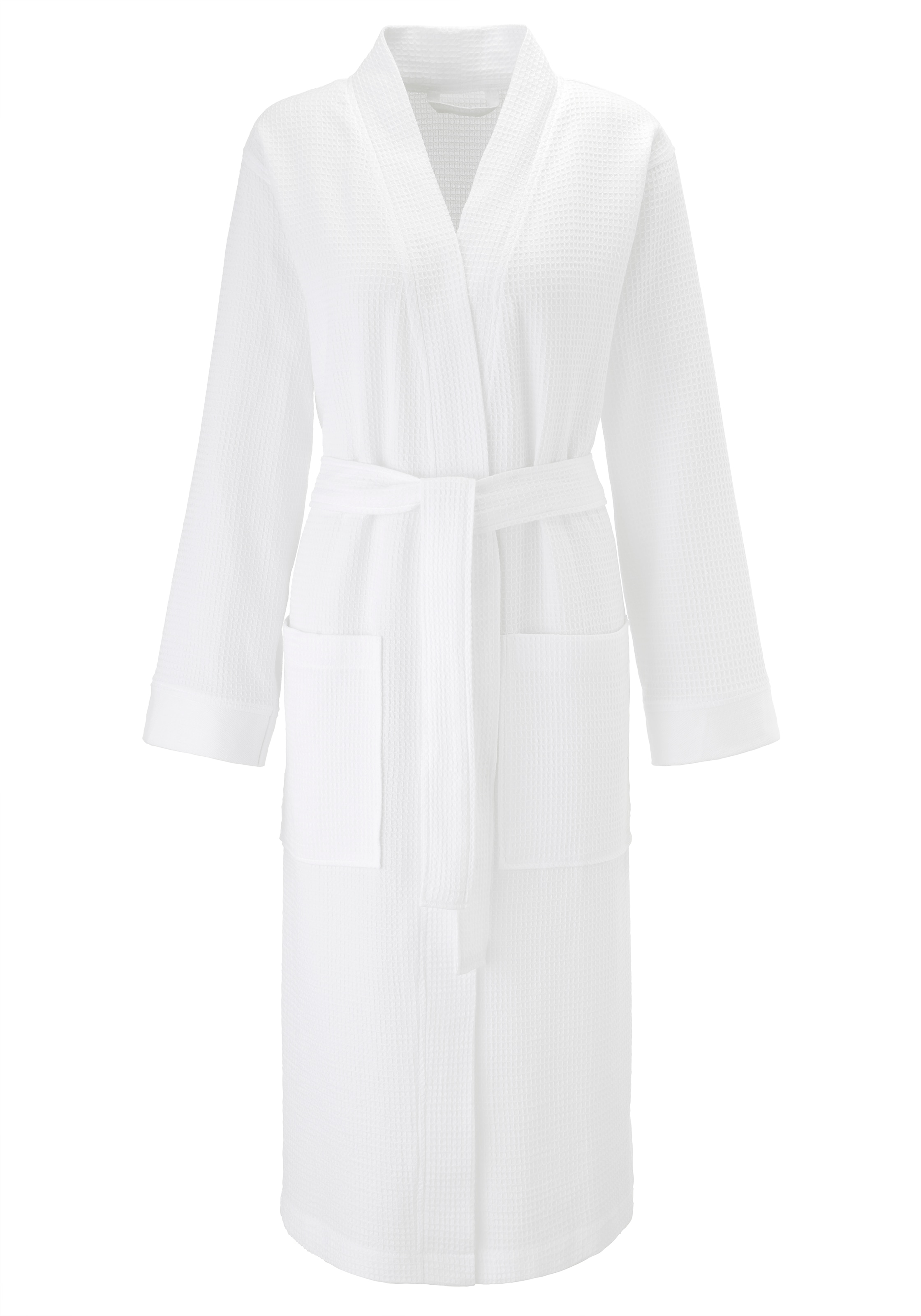 my home Unisex-Bademantel »Vanessa, ideal für Sauna & Spa, Hotelbademantel, Morgenmantel«, 1 Stk. Taschen, Damen & Herren, Waffelpiqué, sehr leichte Qualität, S-3XL