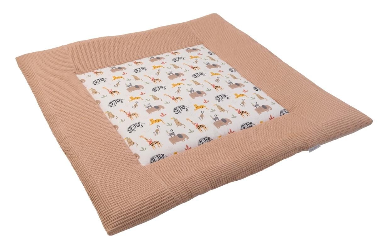 ULLENBOOM ® Krabbeldecke »Waffelpiqué Sand Savanne 120 x 120 cm«