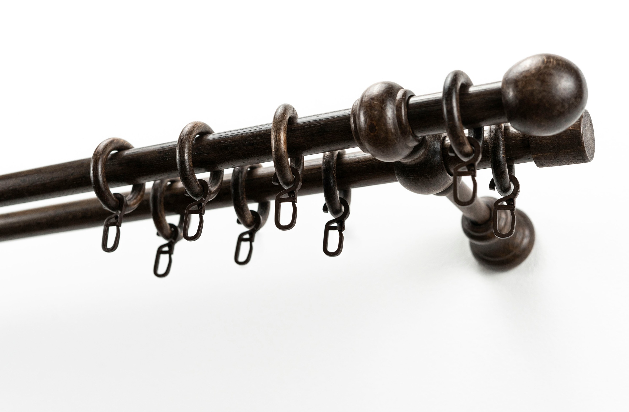 GARESA Gardinenstange »BAROCK« Ø 20 mm 2 läufig-läufig Wunschmaßlänge;Ringe günstig online kaufen