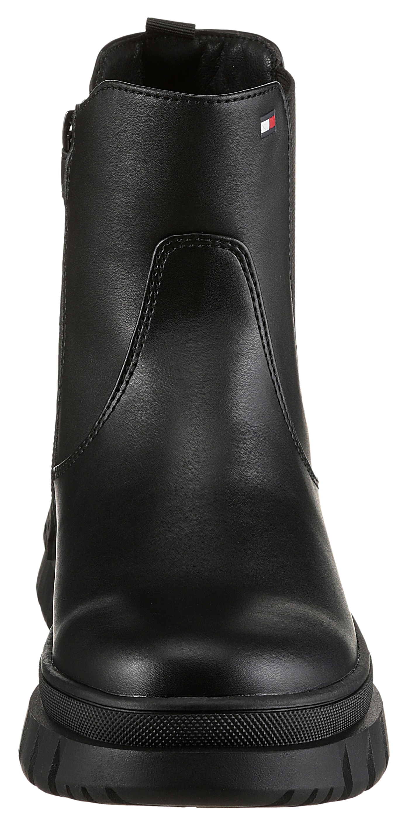 Tommy Hilfiger Chelseaboots, Chunky Boots mit Innenreißverschluss