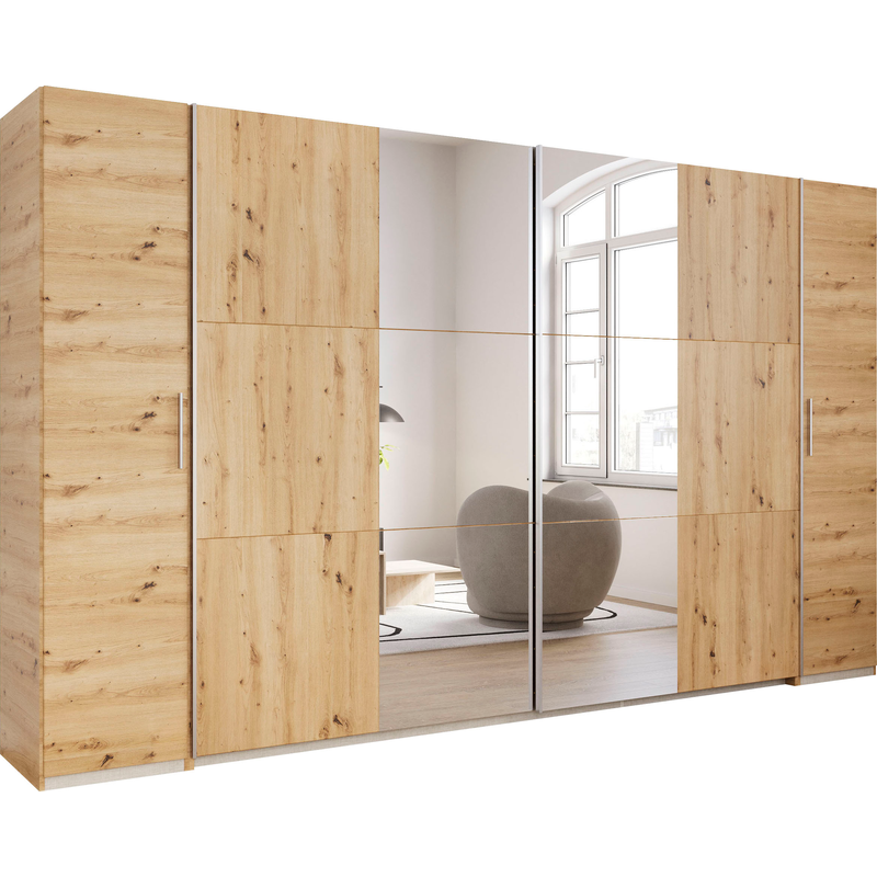 RAUCH Schwebetürenschrank »Kleiderschrank Drehtürenschrank Schrank Garderobe KRONACH TOPSELLER« in 3 Ausstattungen BASIC/CLASSIC/PREMIUM, Breiten...