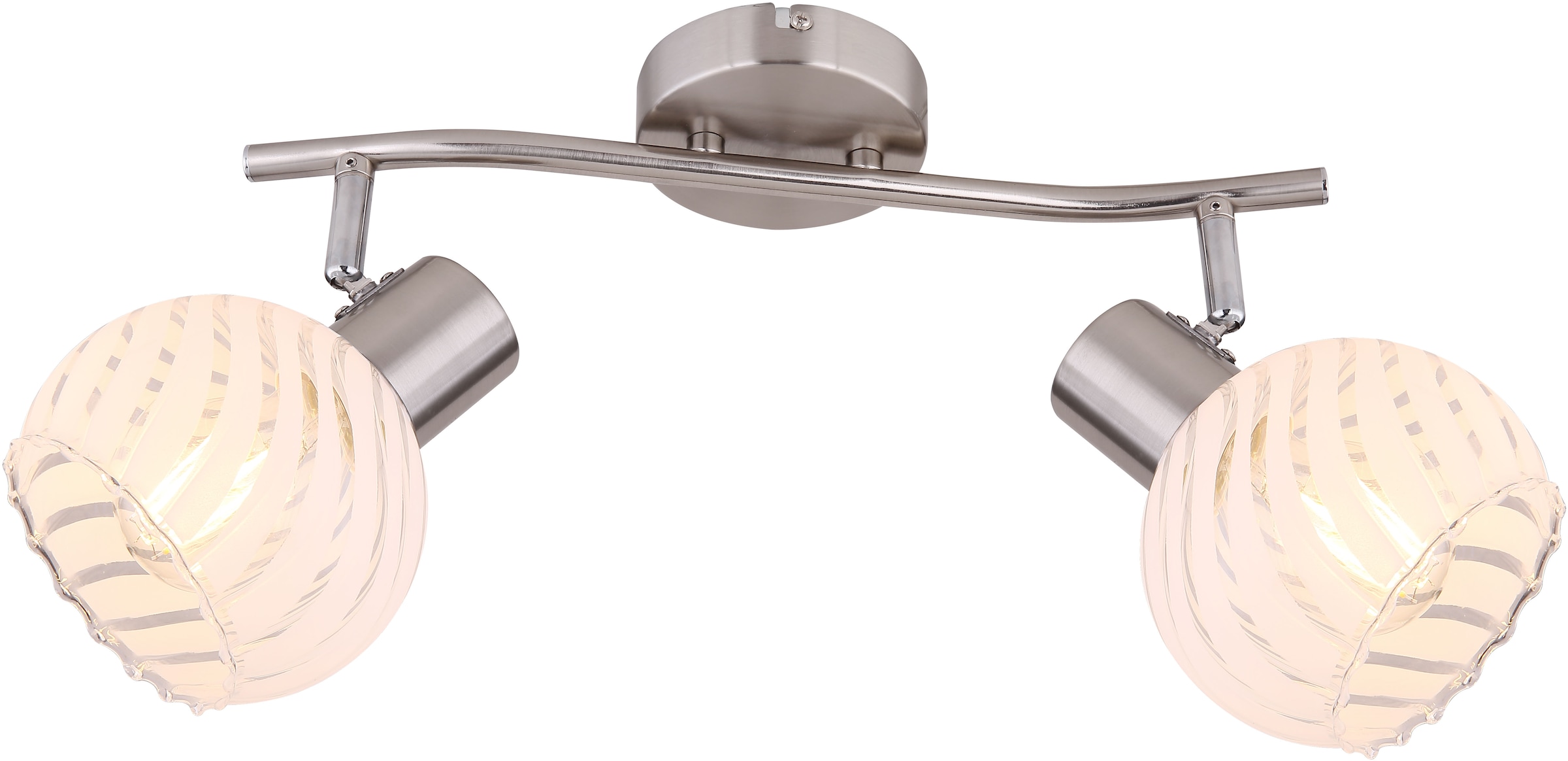 GLOBO LIGHTING Deckenstrahler »WILLY«, Leuchtmittel E27 | ohne Leuchtmittel, Deckenstrahler/Glas klar/Flur/Wohnzimmer