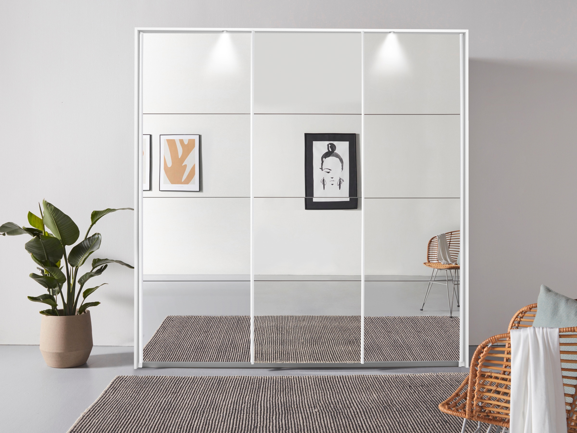 rauch Schwebetürenschrank »Kleiderschrank Schrank Garderobe OTELI inkl. 3 I günstig online kaufen