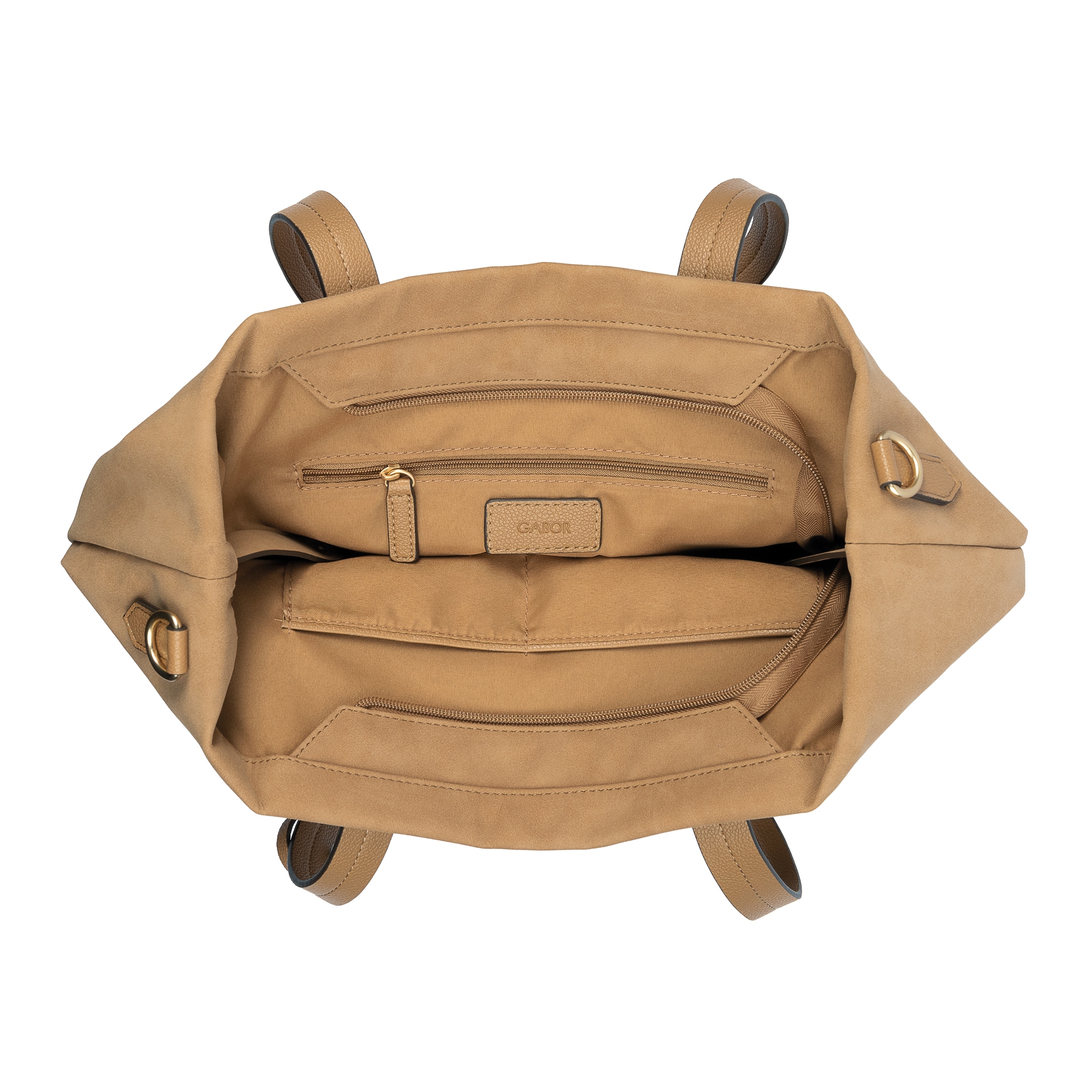 Gabor Shopper »Cira« Damen Umhängetasche mit Logoanhäner