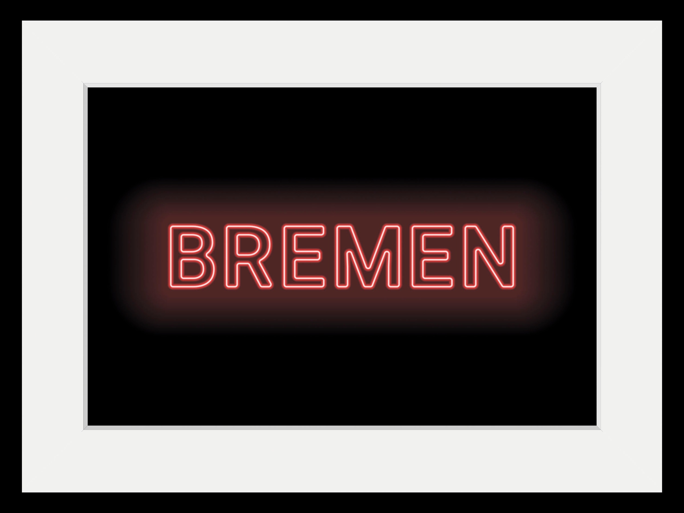 queence Bild »BREMEN LIGHTS«, Städte-Schriftzug, (1 St.), HD Premium Poster günstig online kaufen