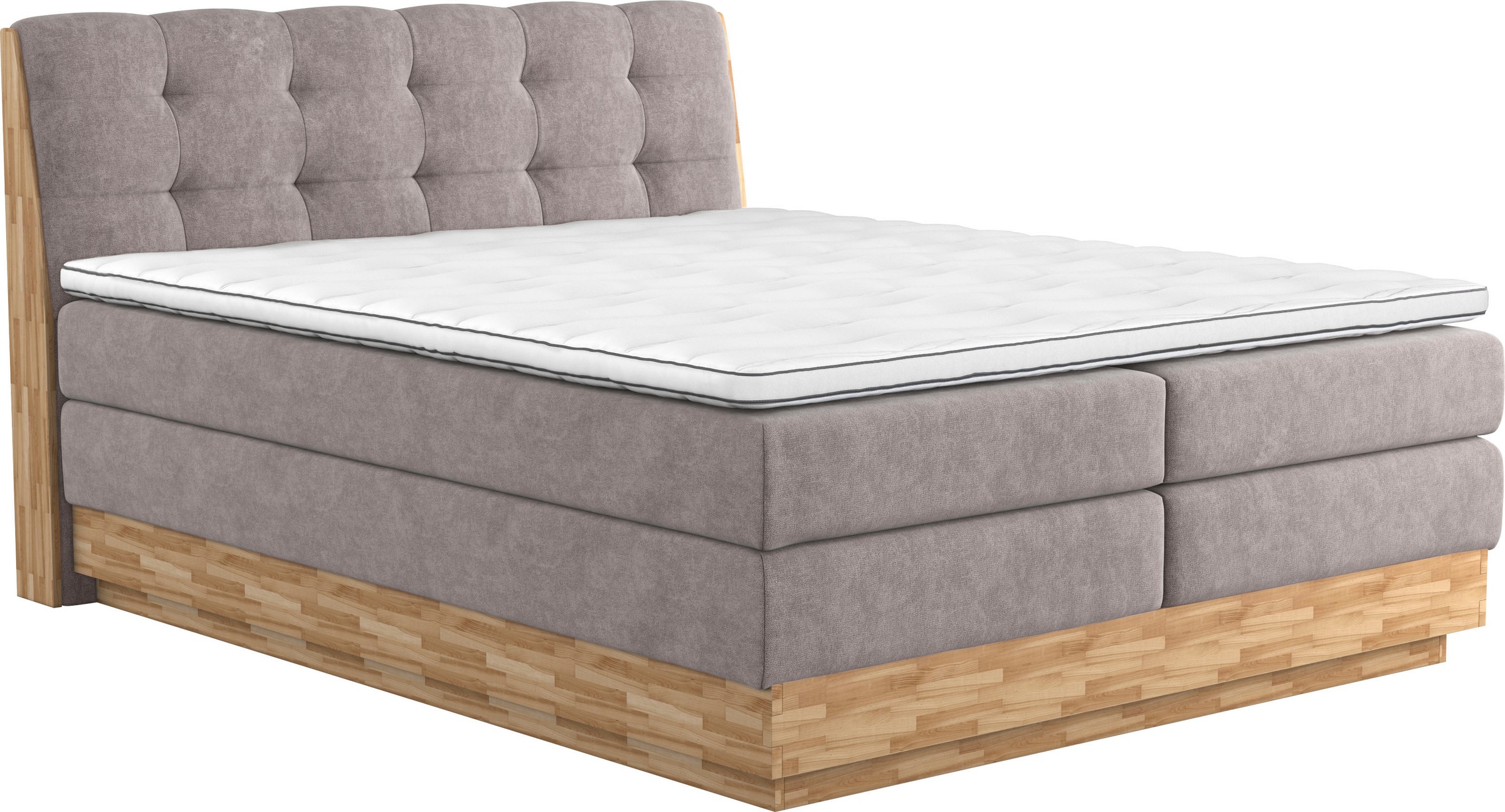 Home affaire Boxspringbett "Naome", Boxspringbett, Inklusive Topper günstig online kaufen