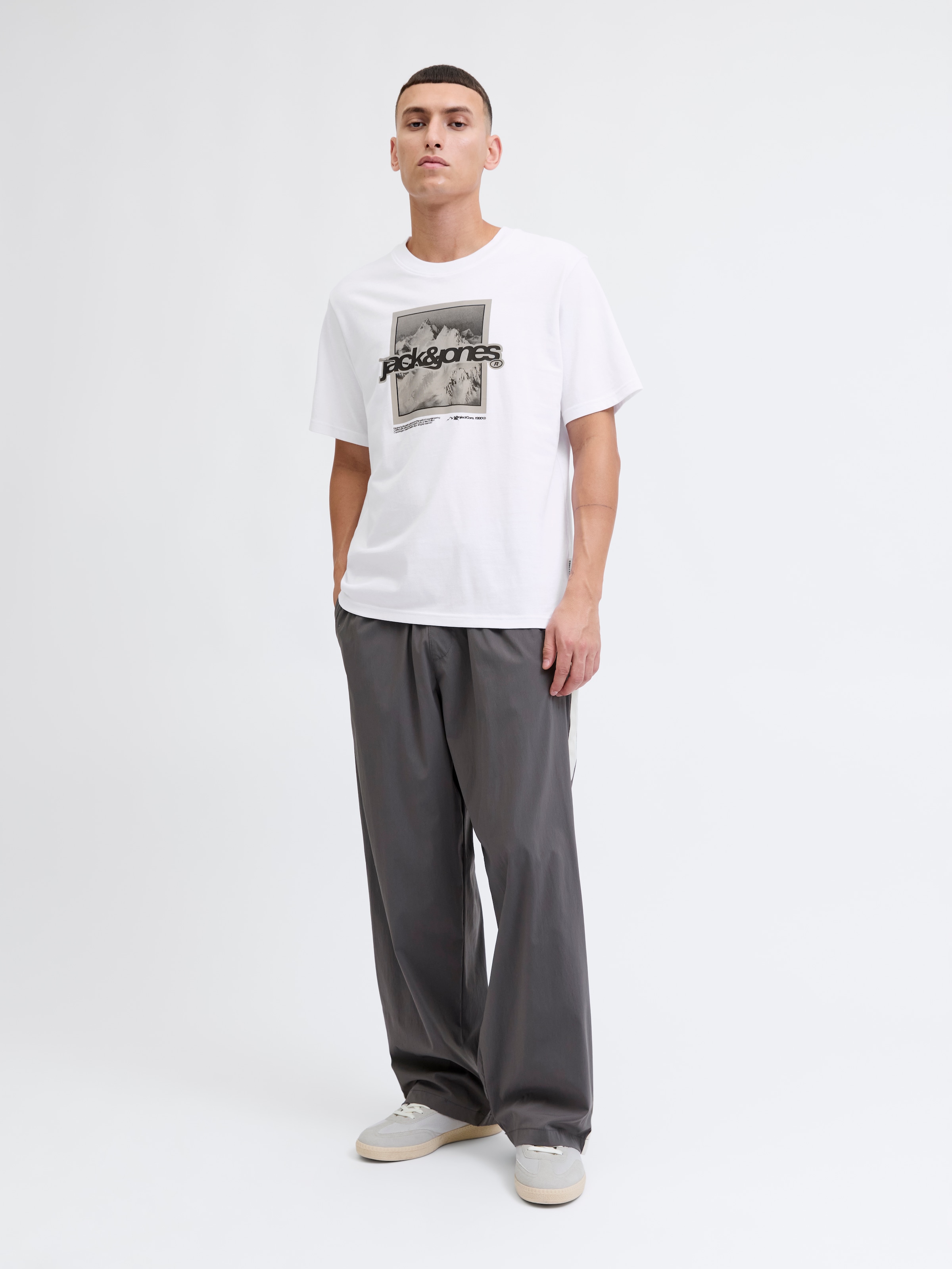 Jack & Jones T-Shirt »JCOFLARE BRAINDING TEE SS CREW NECK«