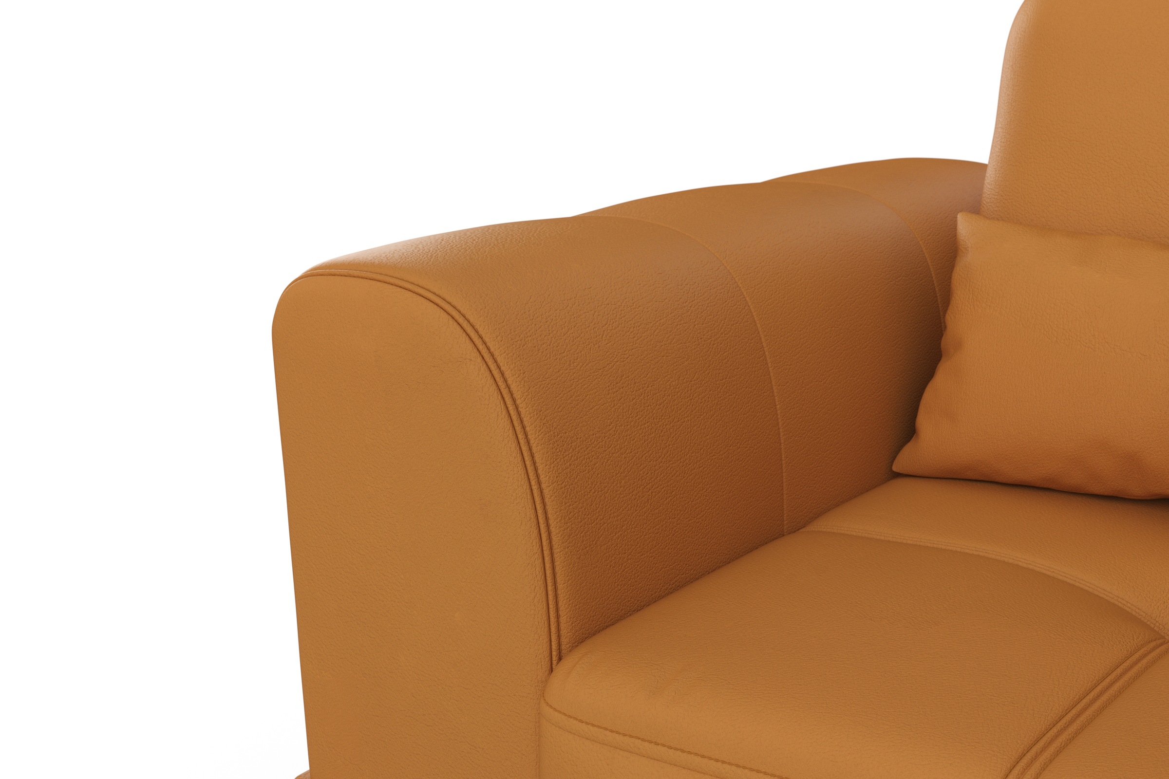 sit&more Ecksofa »Bendigo L-Form«, inklusive Sitztiefenverstellung, Bodenfreiheit 12 cm, in 2 Fußfarben