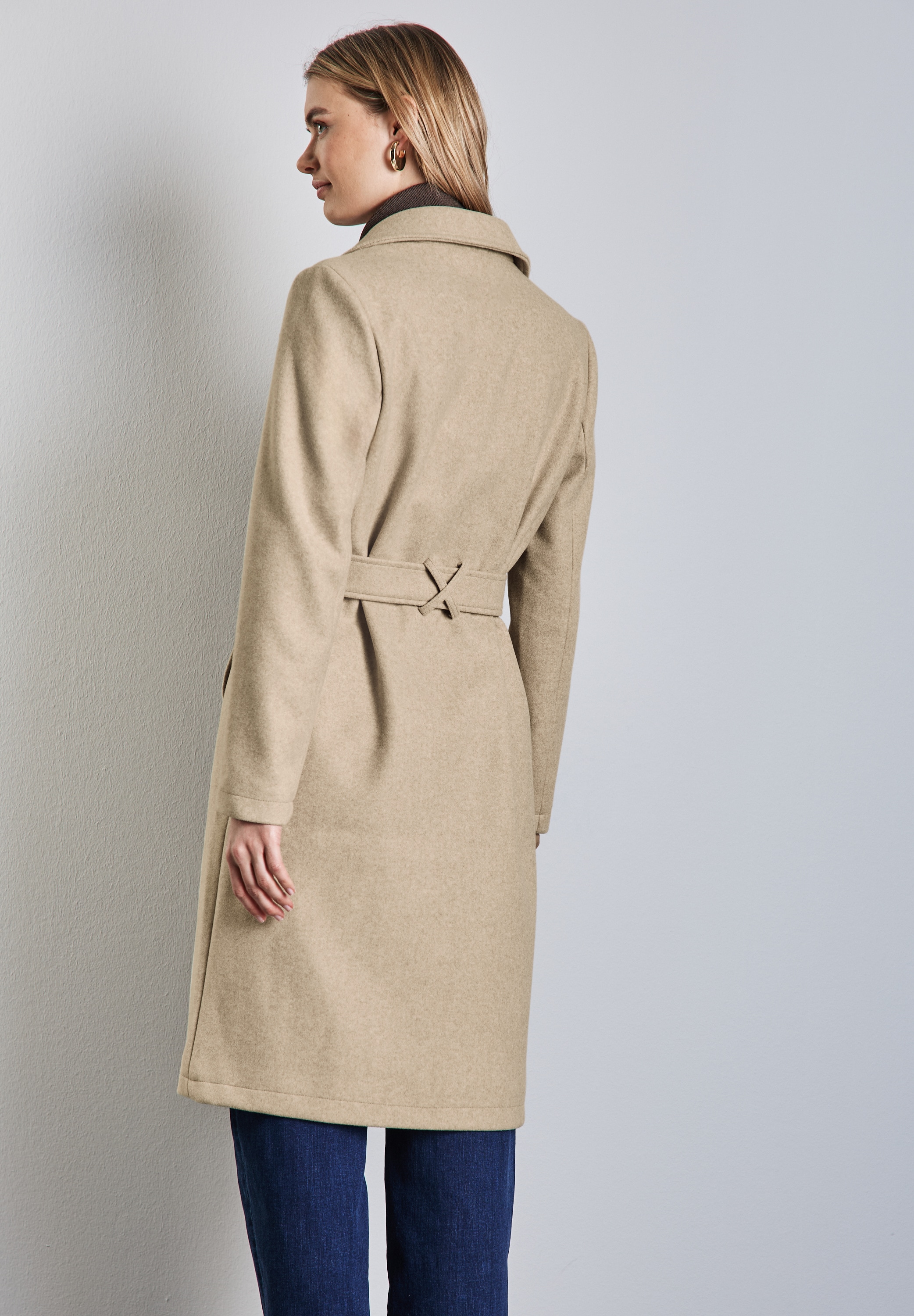 STREET ONE Kurzjacke, mit Gürtel zum Taillieren