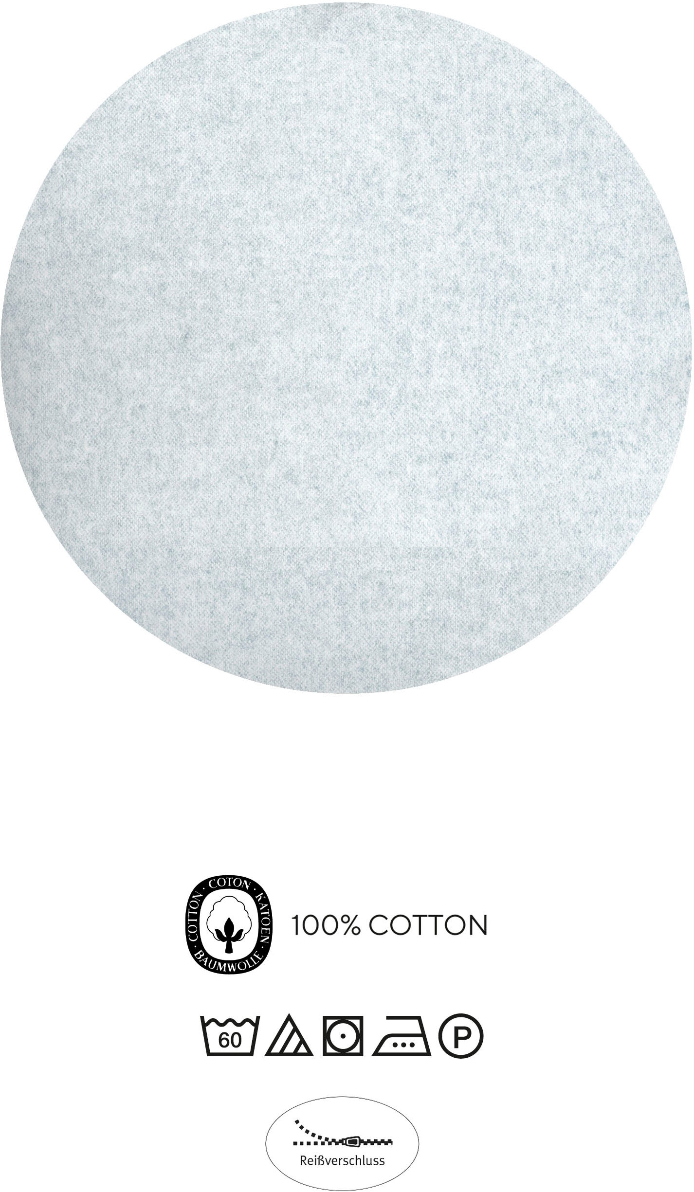 Biberna Bettwäsche »0840530« 2 Stk. tlg. kuschelig warm, samtweich, Melange, 100% Baumwolle, made in Germany