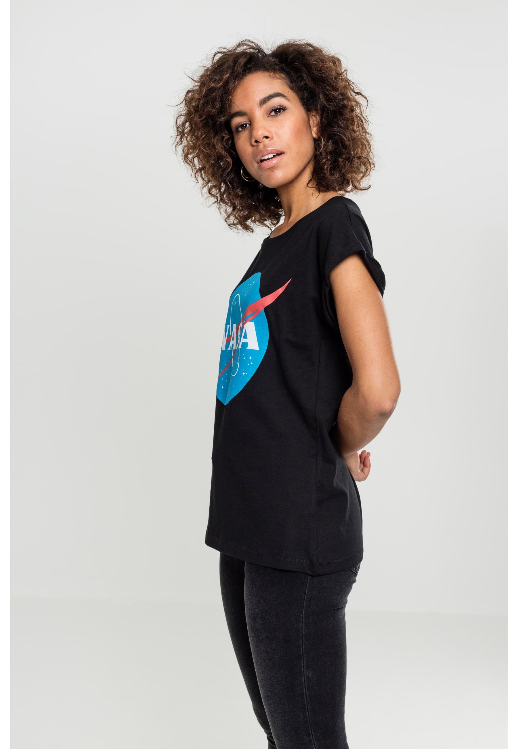 MisterTee T-Shirt »MisterTee Damen Ladies NASA Insignia Tee« 1 Stk.
