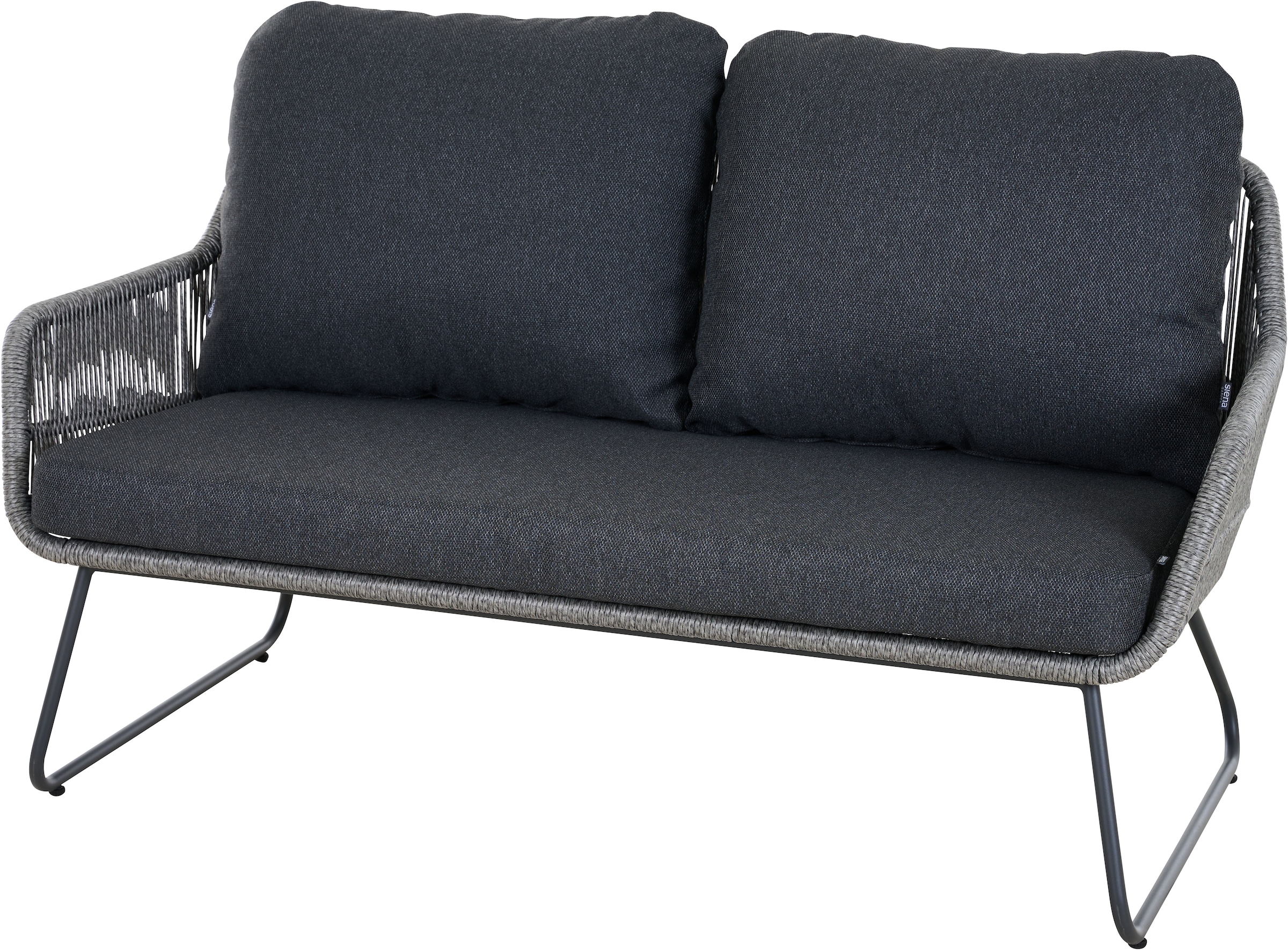 Siena Garden Loungeset »Kansas Lounge« Set, 4 tlg. 2er Bank, 2 x Sessel und Tisch