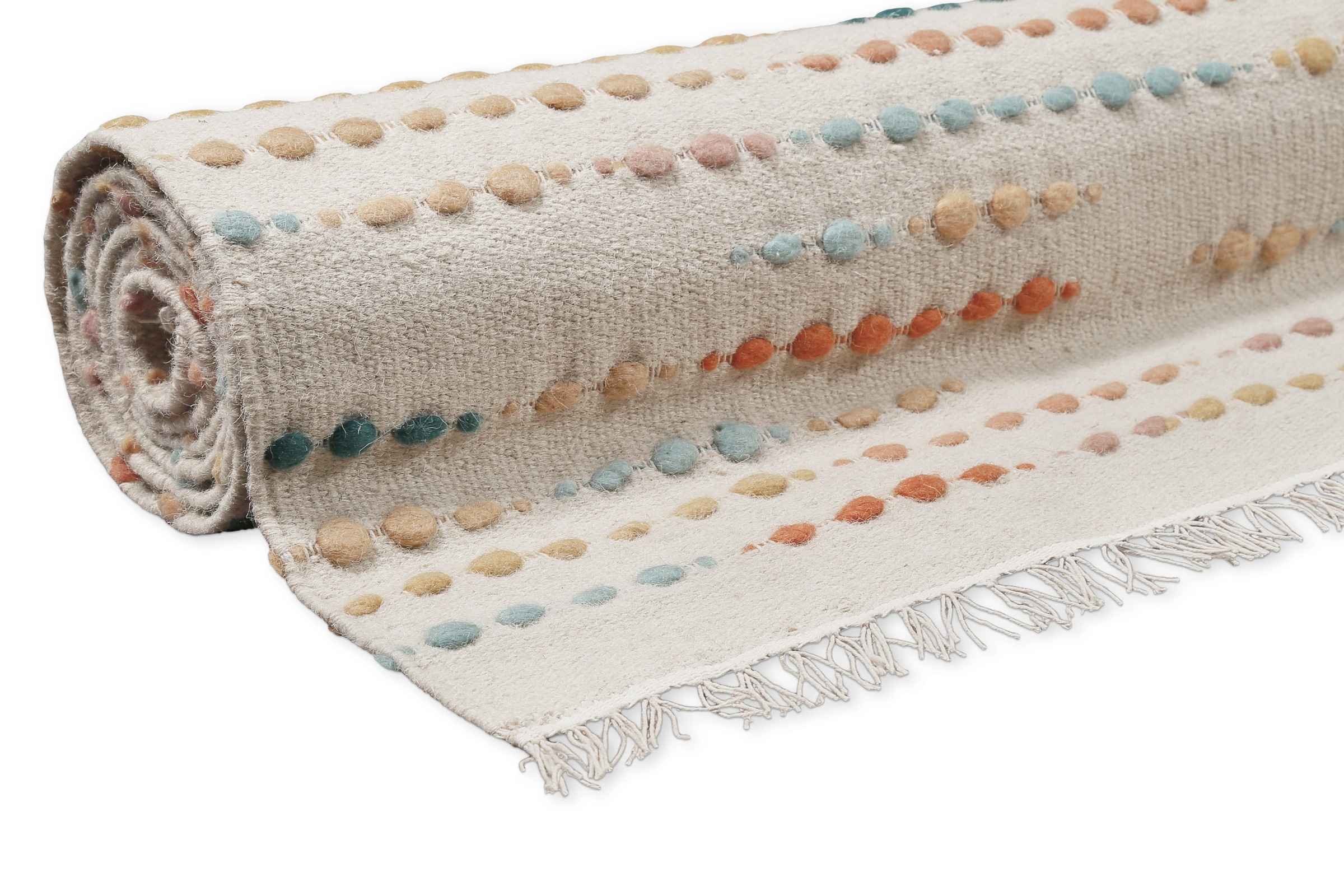 Wecon home Teppich »Maddie«, rechteckig, 11 mm Höhe, handgewebt, robust, strapazierfähig, skandinavisch, Naturfaser