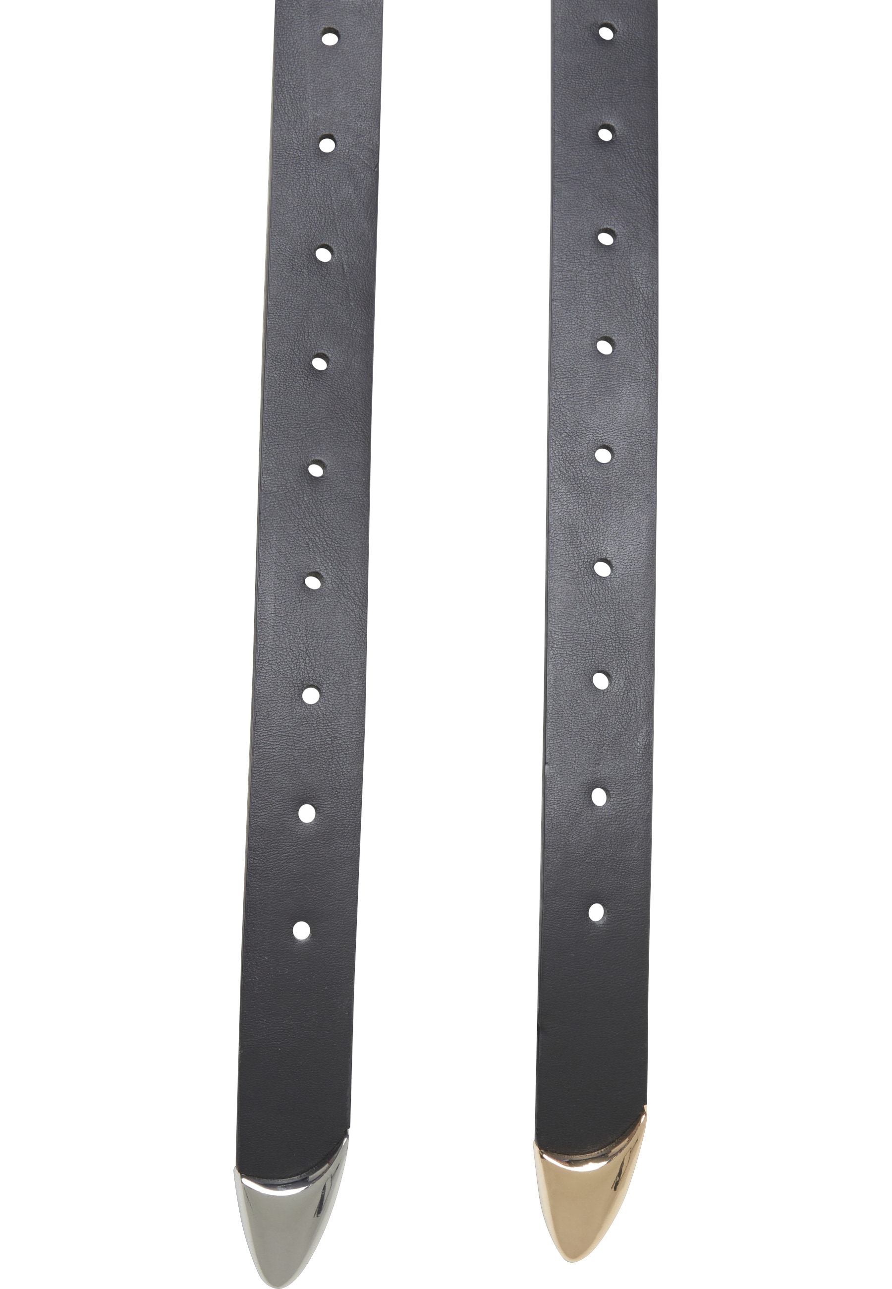 URBAN CLASSICS Synthetikgürtel »Urban Classics Chunky Buckle Loop Synthetic Leather Belt 2-Pack«