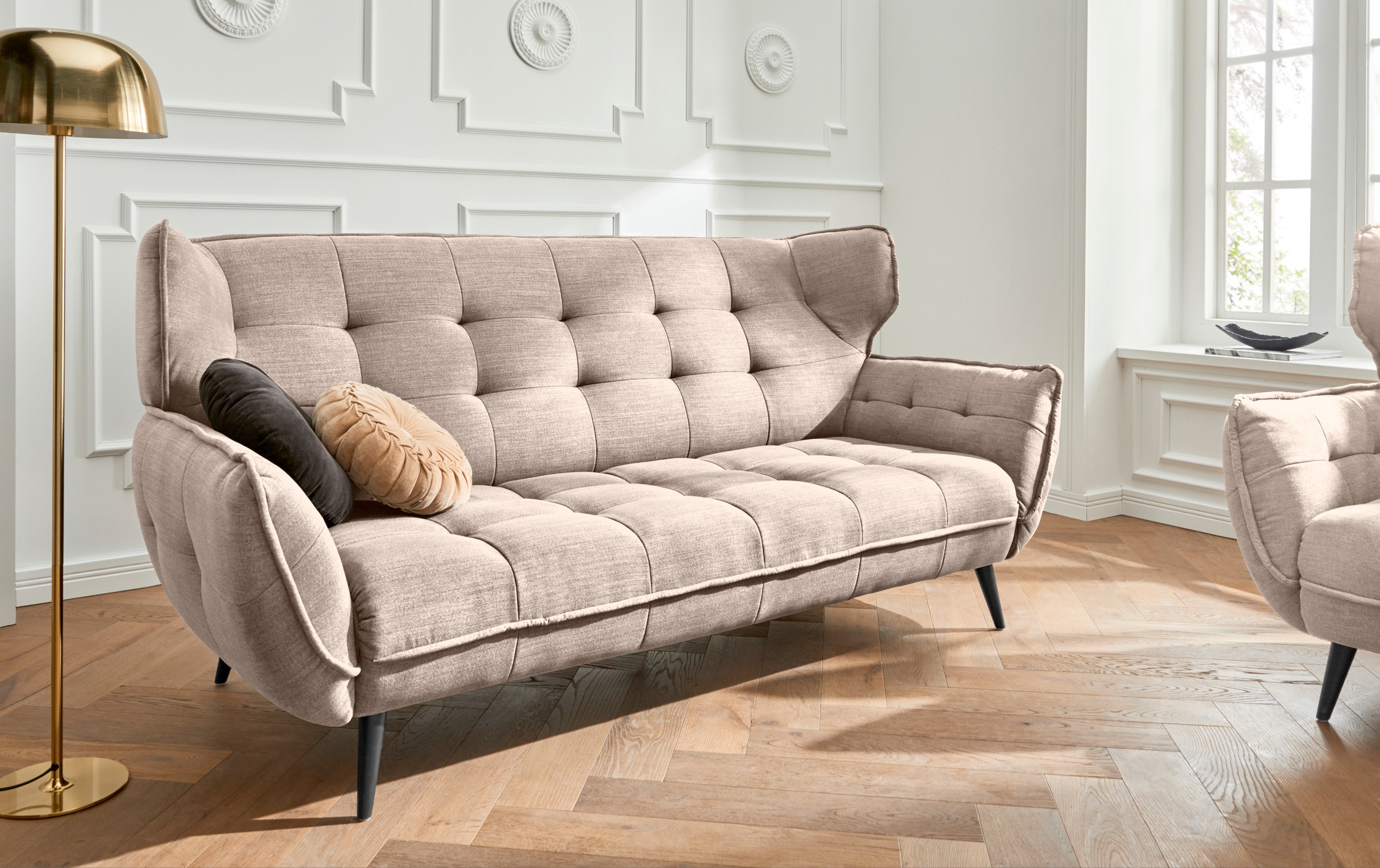 Leonique 3-Sitzer »Ariana«, Big-Sofa bzw. stylischer Hochlehner günstig online kaufen