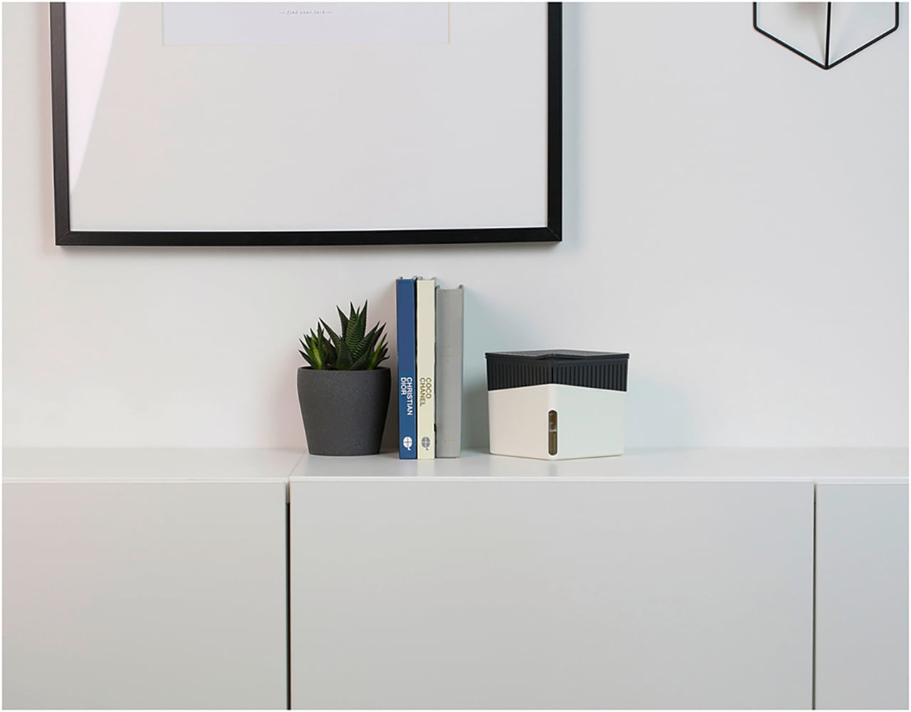 WENKO Luftentfeuchter »Modell Cube«, für 80 m³ Räume, Tank 1,6 l, mit 2 x 1000 g Entfeuchter-Blöcken