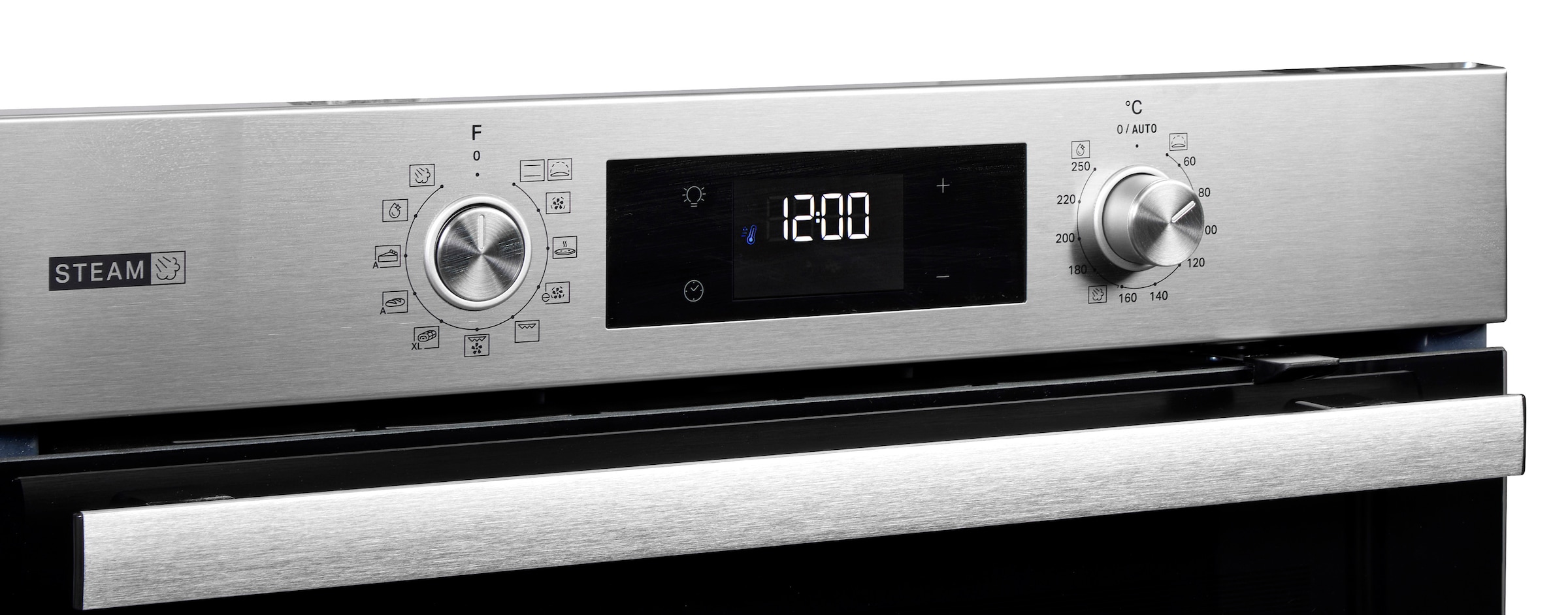 BAUKNECHT Backofen-Set »BAKO 780 Steam IND IN« mit 1-fach-Teleskopauszug Set, 2 Stk. tlg. GentleSteam - für ein saftiges Inneres und ein knuspriges Äußeres