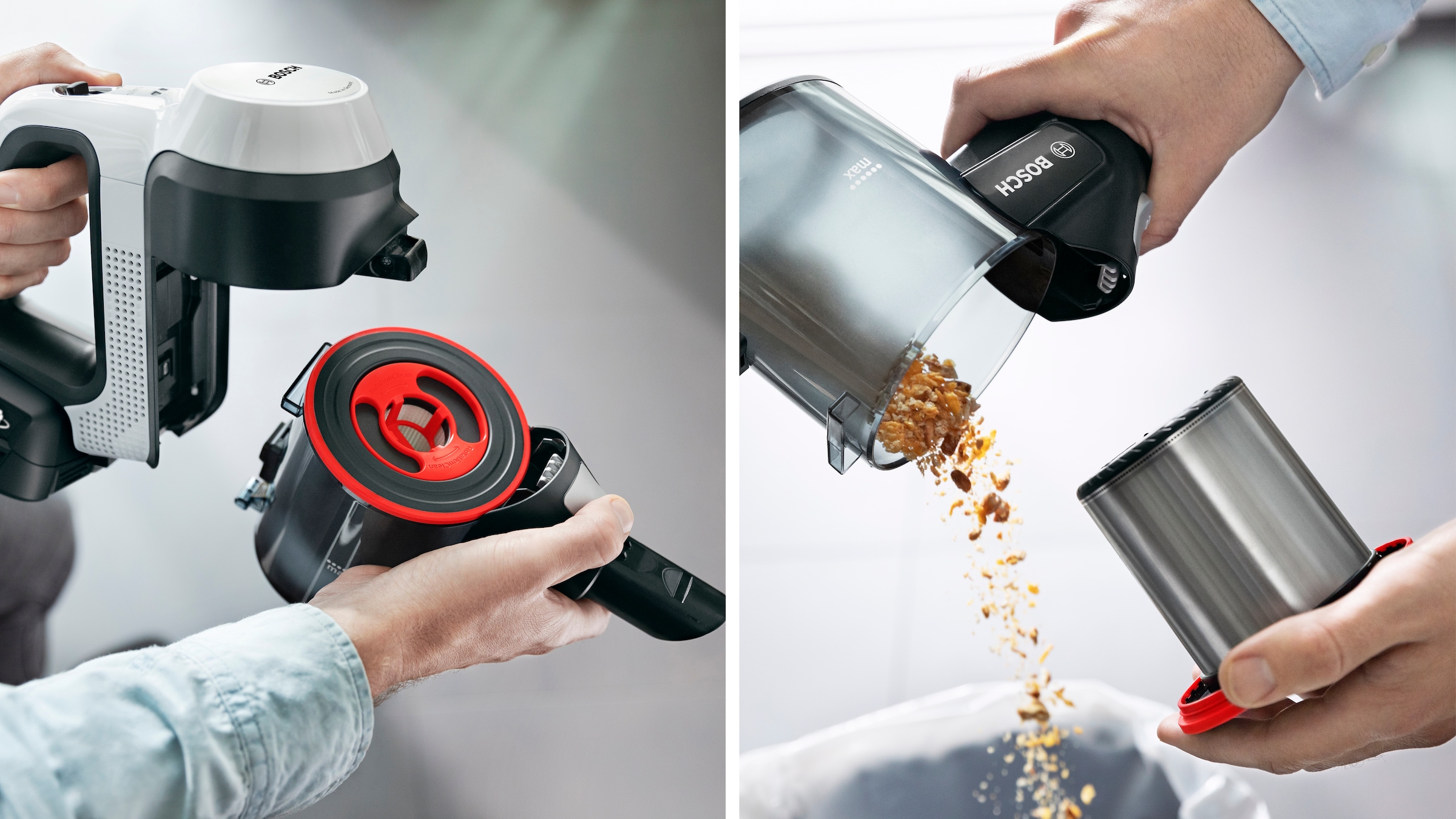 BOSCH Akku-Bodenstaubsauger »Unlimited 7 BSS715CARP/BSS715FRSH, 5.0 Ah Akku, Knickrohr« 10 Jahre Motorgarantie, Schnellladegerät, Made in Germany