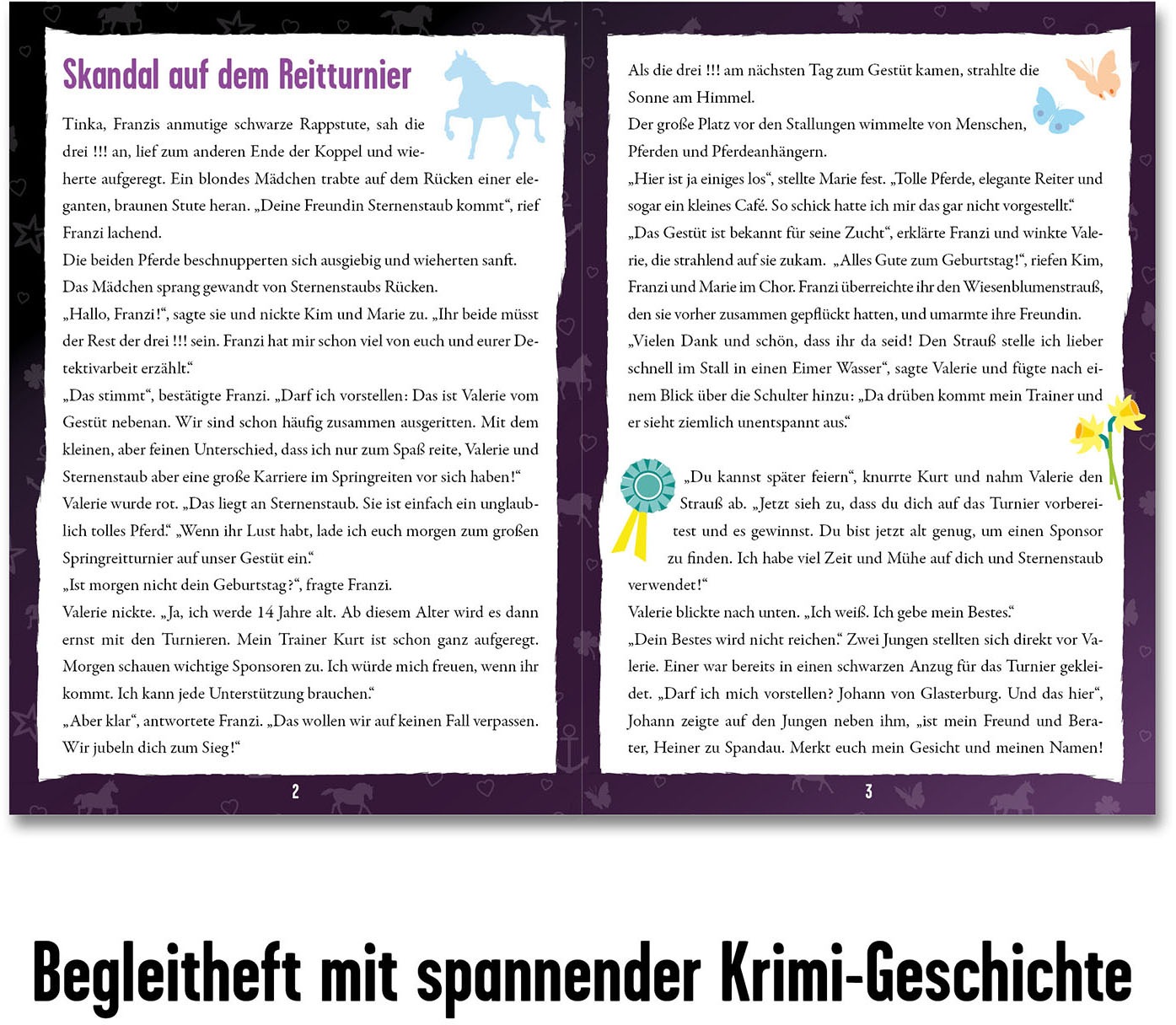 Kosmos Puzzle »Krimipuzzle Die drei !!! Skandal auf dem Reitturnier«, Made in Germany