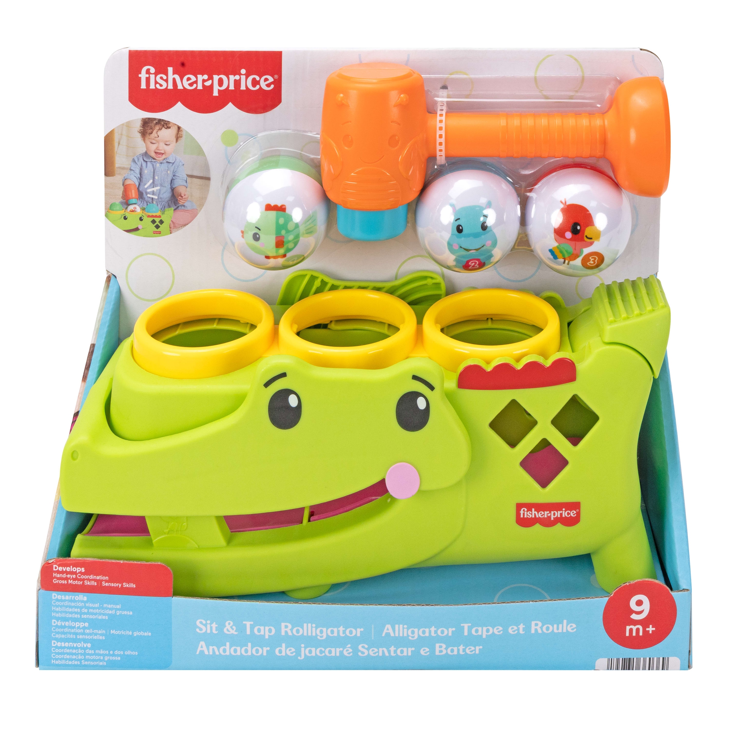 Fisher-Price® Klopfbank »Sitz- und Klopf-Rolligator«