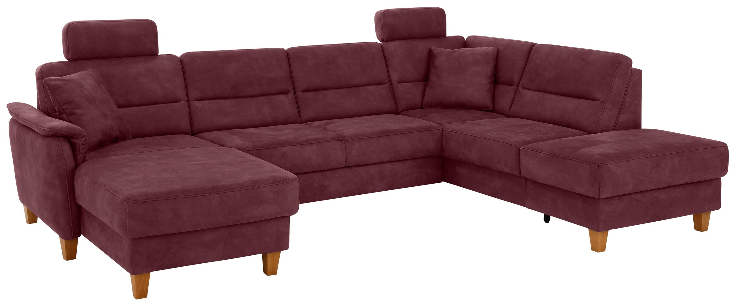 Home affaire Wohnlandschaft »Palmera U-Form, B: 308 cm« optional Bettfunkti günstig online kaufen