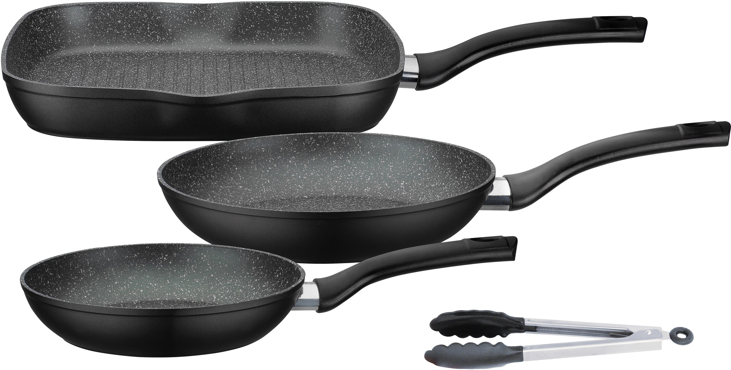 GSW Pfannen-Set »Gourmet Granit« Aluminium Set, 1x Bratpfanne Ø 20 cm, 1x B günstig online kaufen