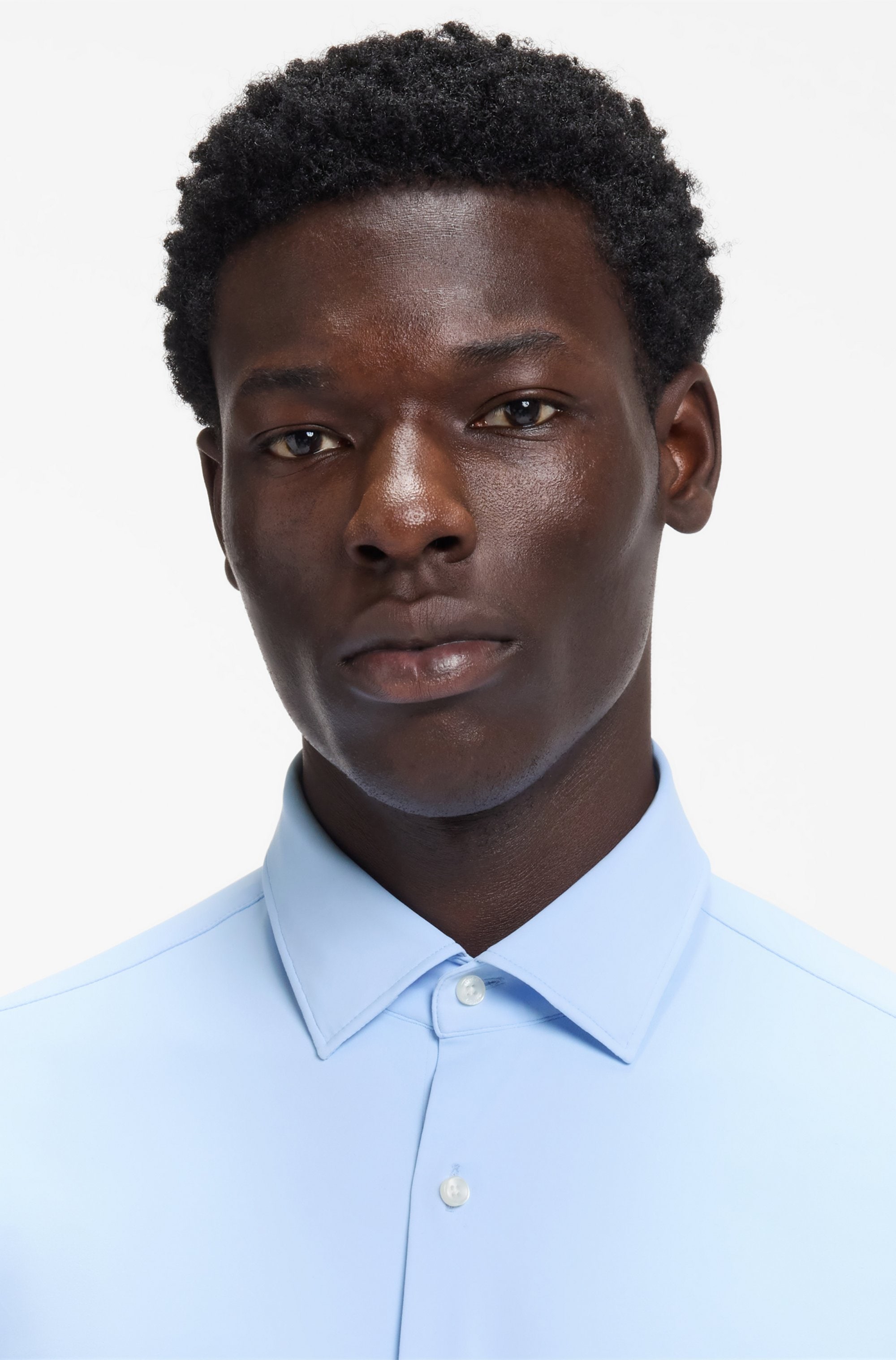 HUGO Businesshemd »Kenno« Stretch-Jersey, Slim Fit, Kentkragen