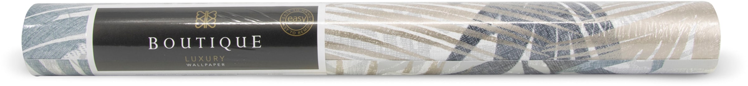 Boutique Vliestapete »Boutique Vliestapete Jungle Glam Blau Grau«, botanisch, Boutique Vliestapete Jungle Glam Blau Grau
