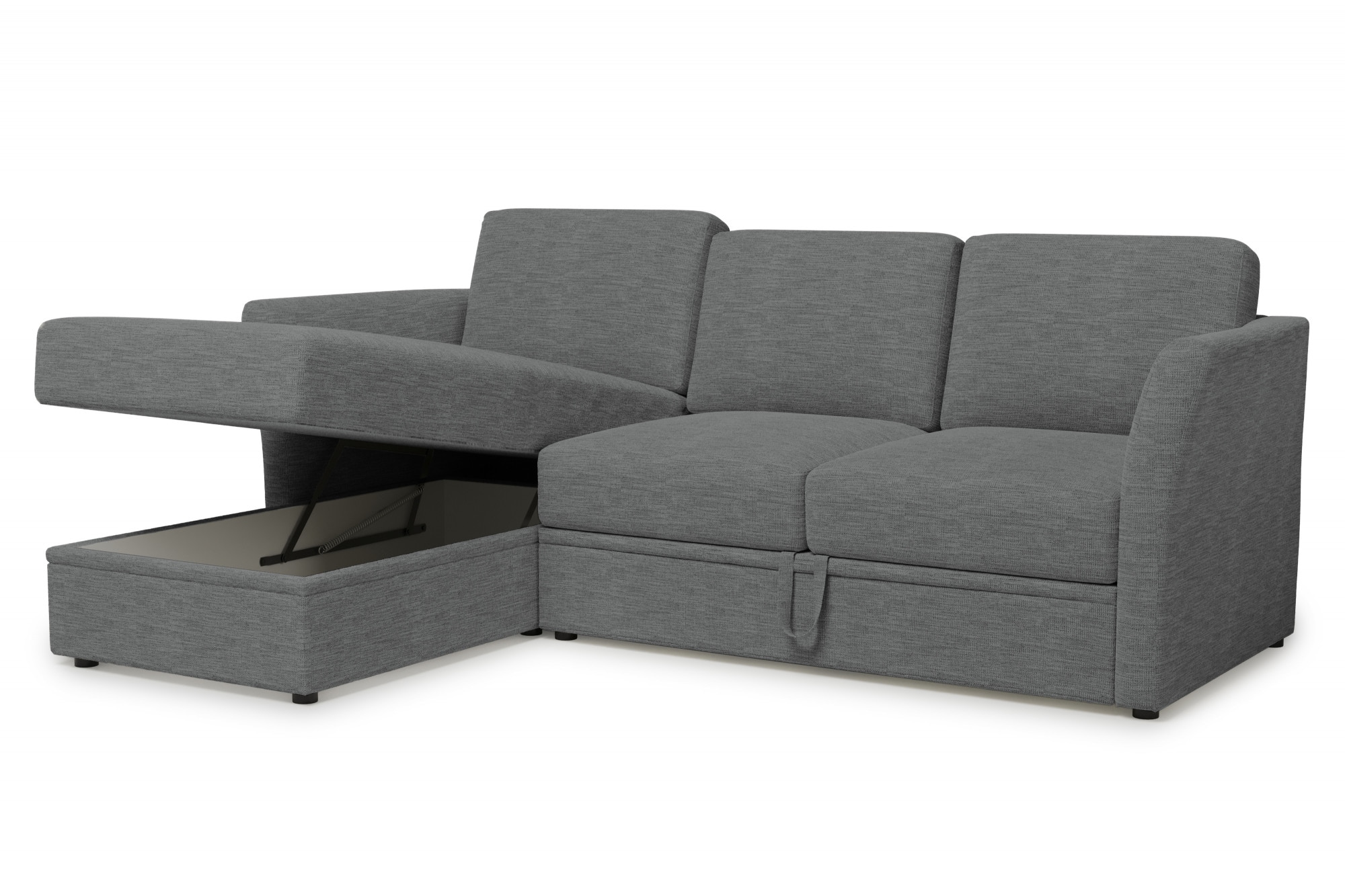 Home affaire Ecksofa »Lavars, L-Form, Schlafsofa«, mit Bettfunktion und Stauraum, in zwei verschiedenen Bezugsqualitäten