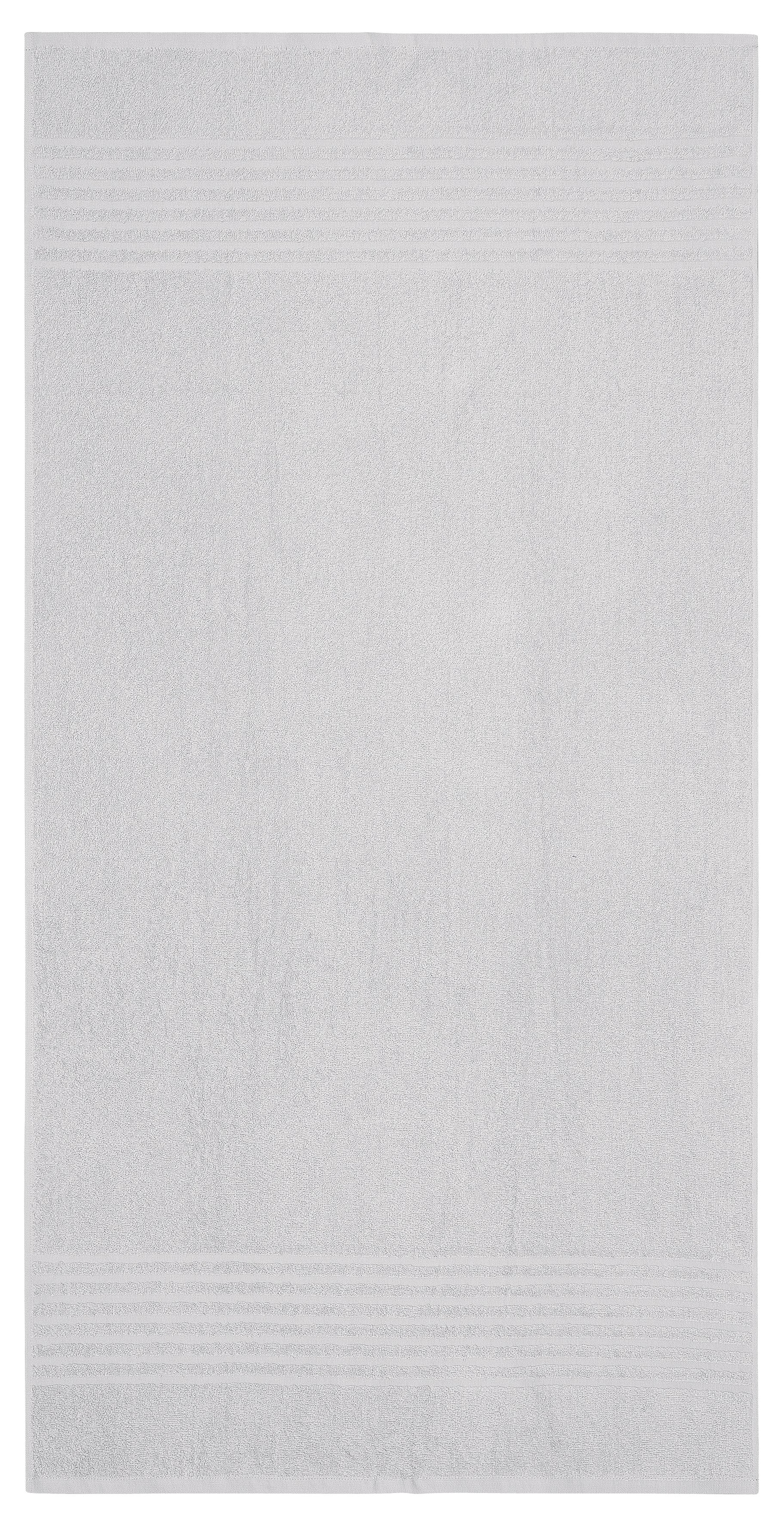 my home Duschtücher »Finn, Duschtücher 70x140cm« Set und Serie, mit Uni Farben und Streifen, 100% Baumwolle