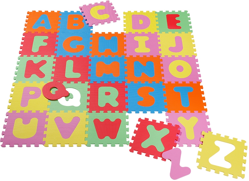 Puzzle "Alphabet", Puzzlematte, Bodenpuzzle bunt