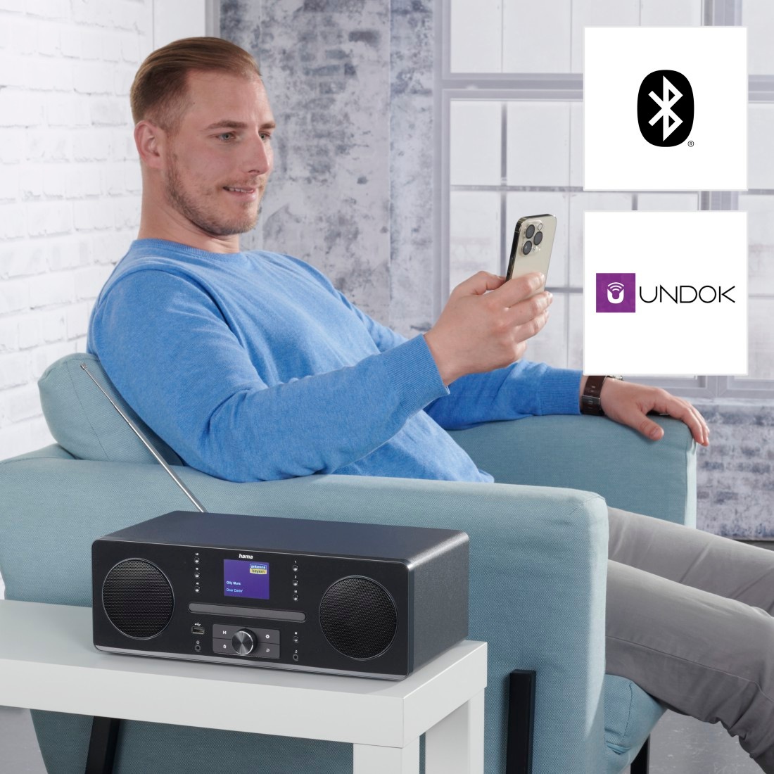 Hama Digitalradio (DAB+) »Digitalradio Radiowecker, CD