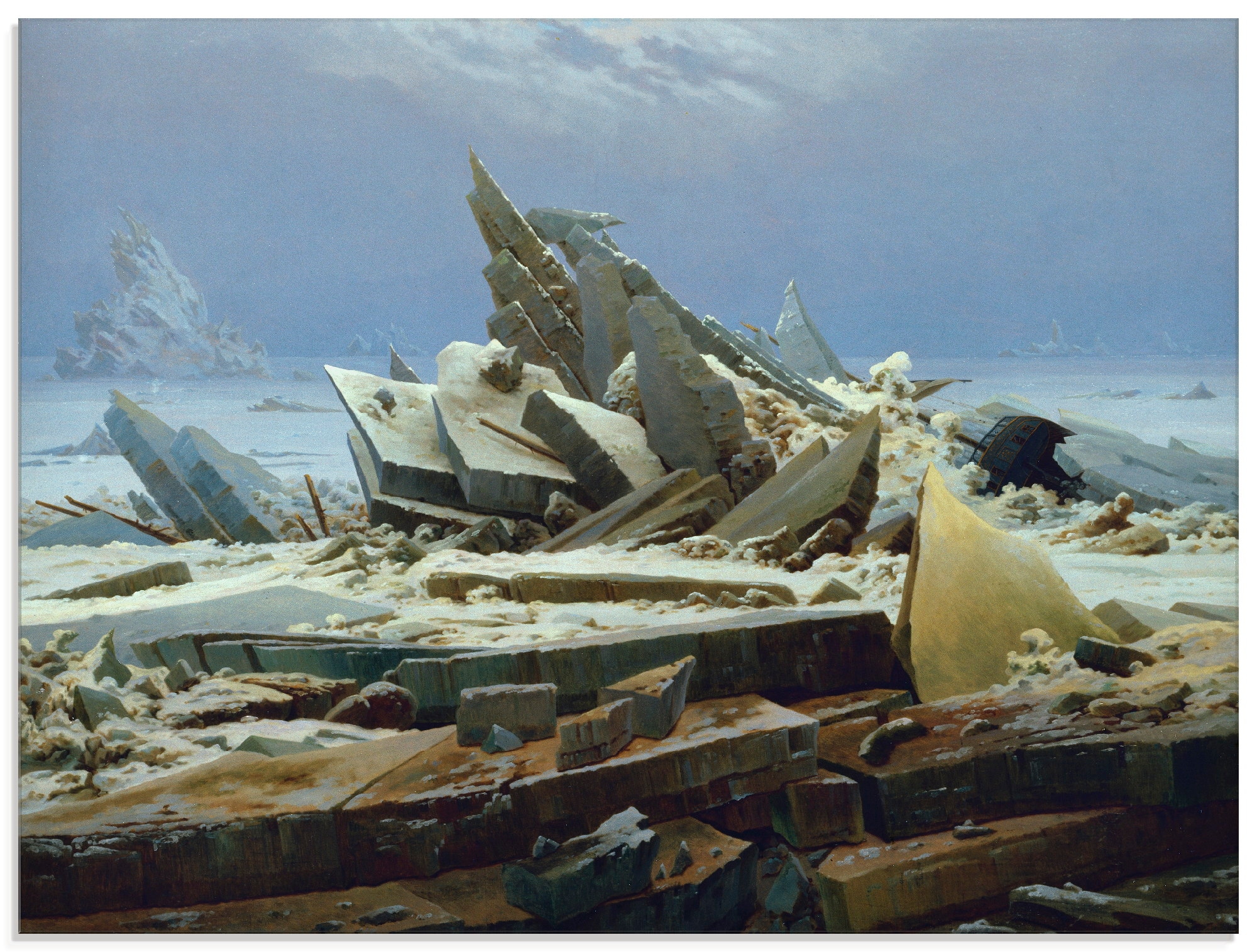 Artland Glasbild »Das Eismeer (Die gescheiterte Hoffnung)«, Gewässer, (1 St.), in verschiedenen Größen