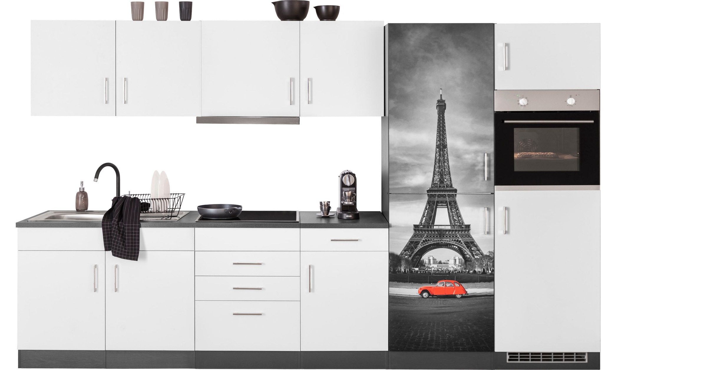 KOCHSTATION Küchenzeile »KS-Paris«, mit E-Geräten, Breite 330 cm, wahlweise günstig online kaufen