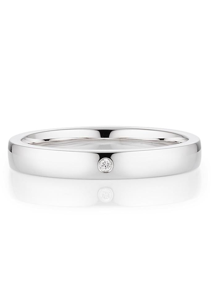 Bruno Banani Trauring »Schmuck Geschenk Ehering Hochzeit Damenring Herrenring«, wahlweise mit oder ohne Brillant, Made in Germany
