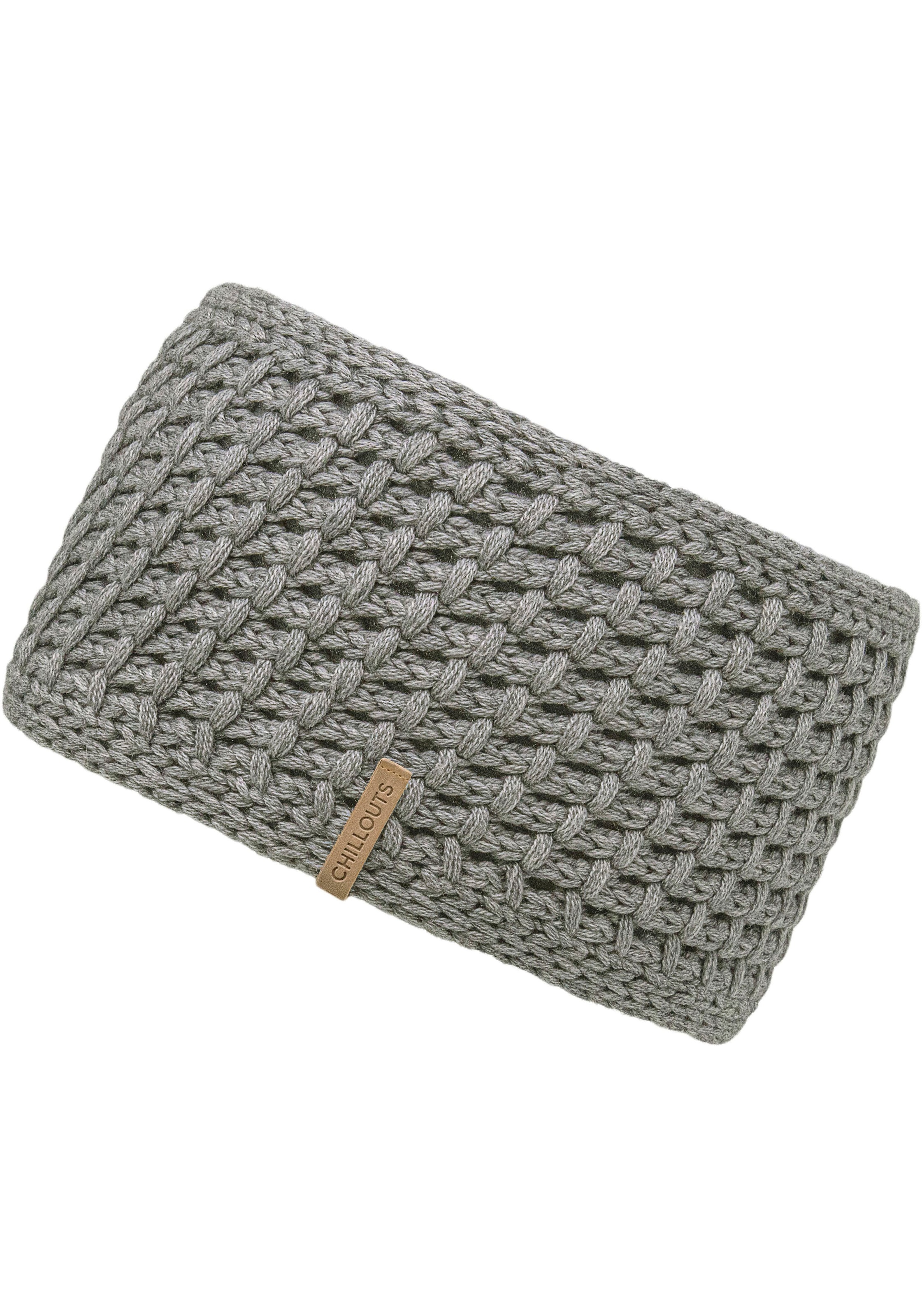 chillouts Stirnband »Cleo Headband«, auffallendes Strickmuster, gefüttert